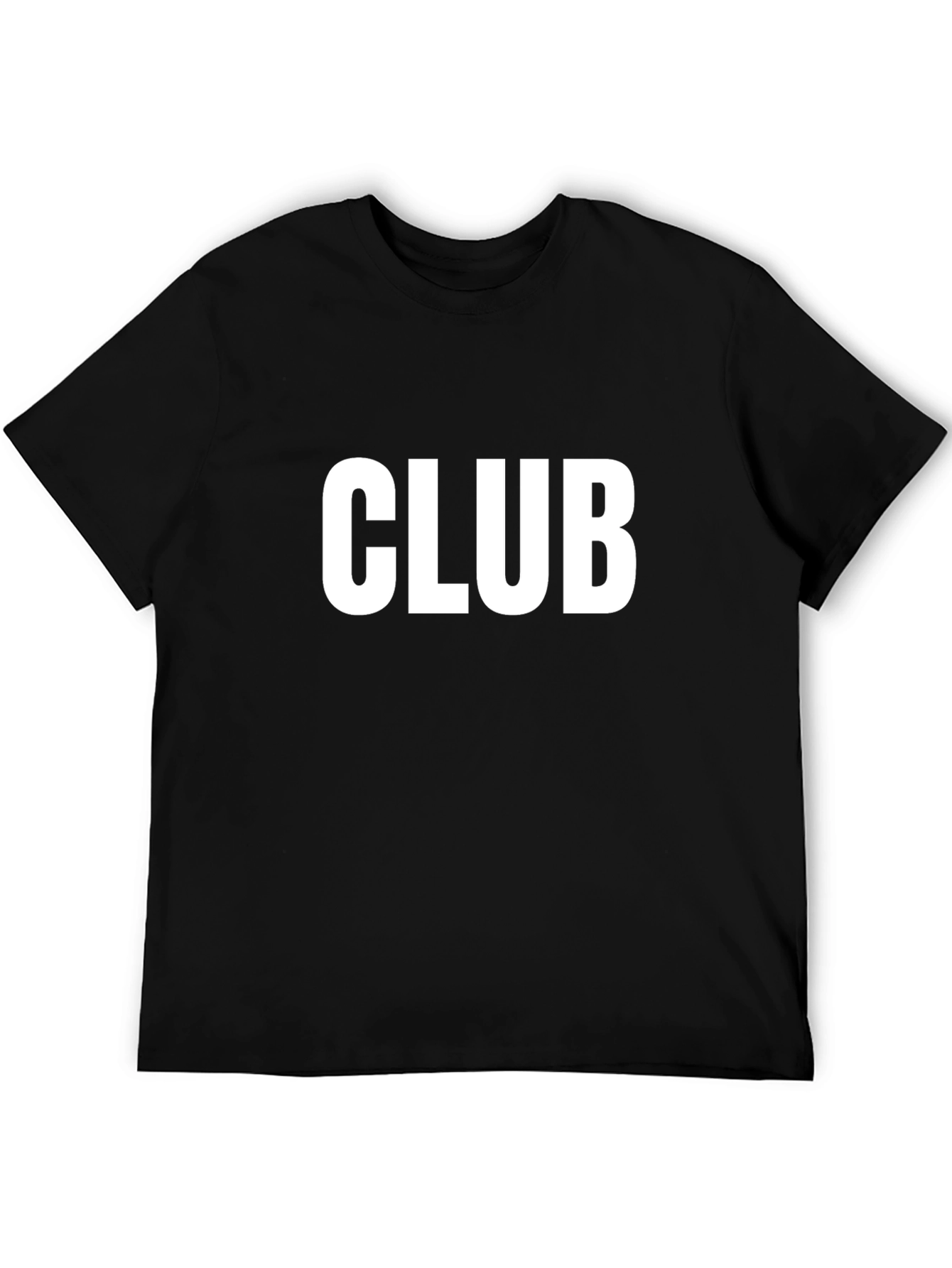 CLUB Graphic Tee - Mens Black Cotton T-Shirt