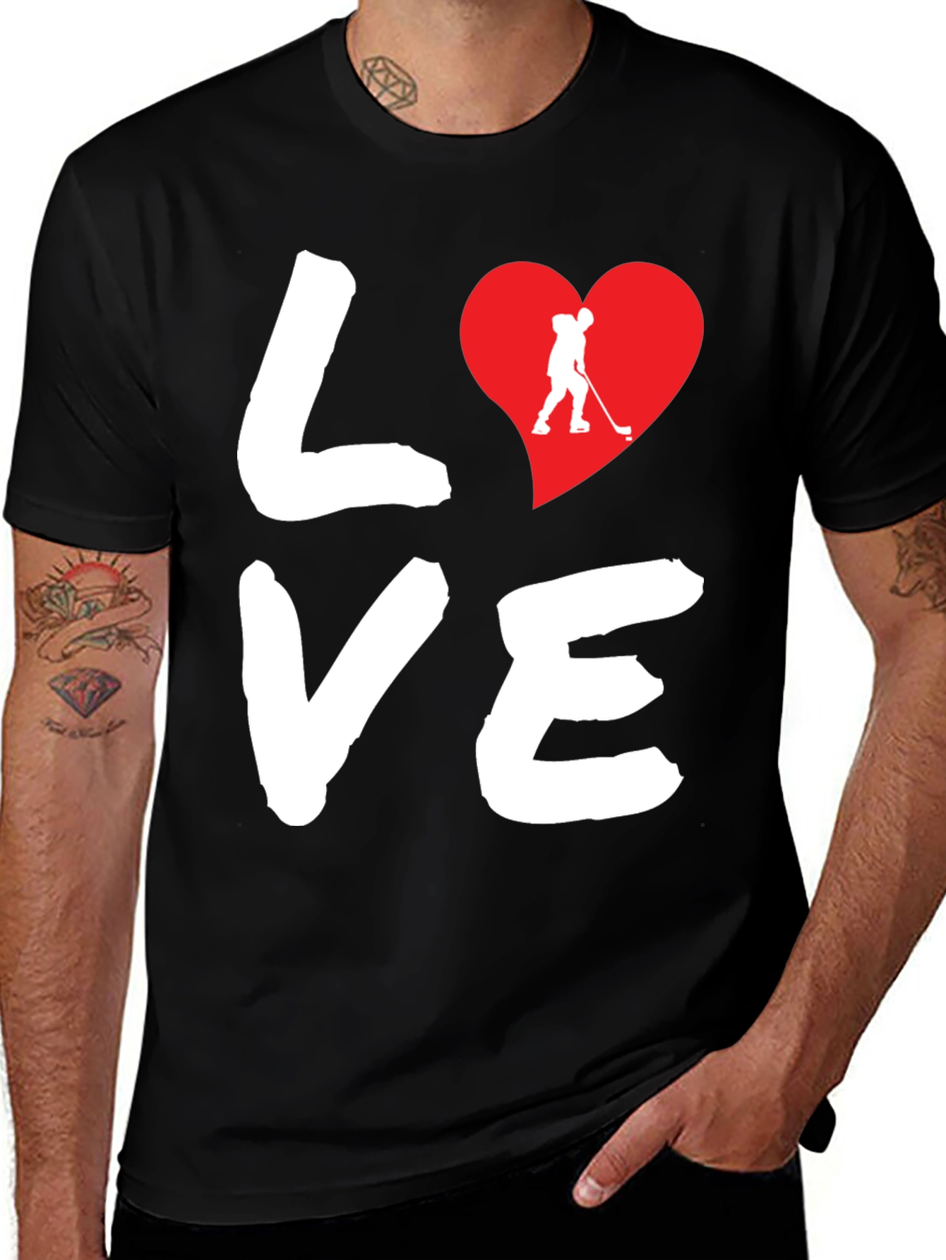 Love Hockey Graphic Tee - Sportswear