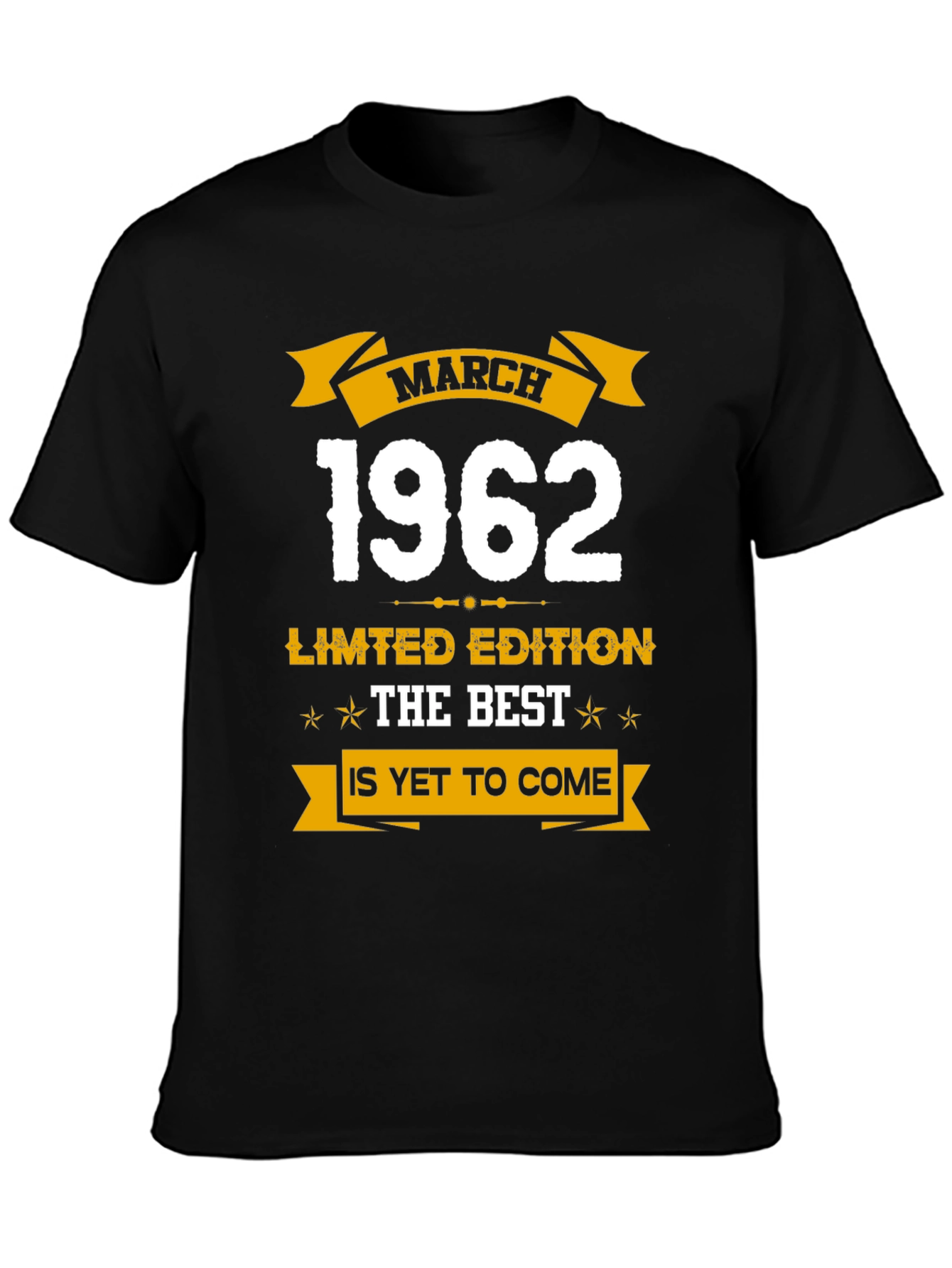 March 1962 Limited Edition Birthday T-Shirt