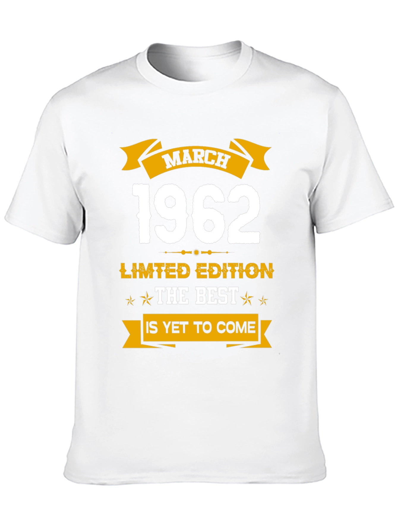 March 1962 Limited Edition Birthday T-Shirt