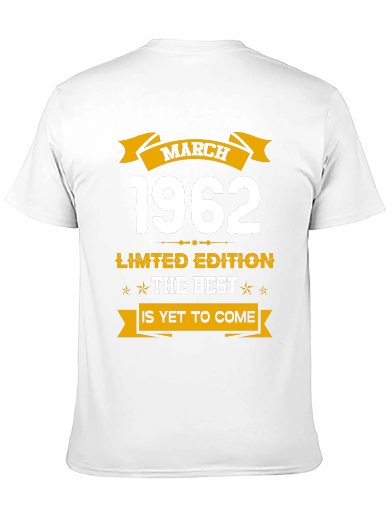 March 1962 Limited Edition Birthday T-Shirt