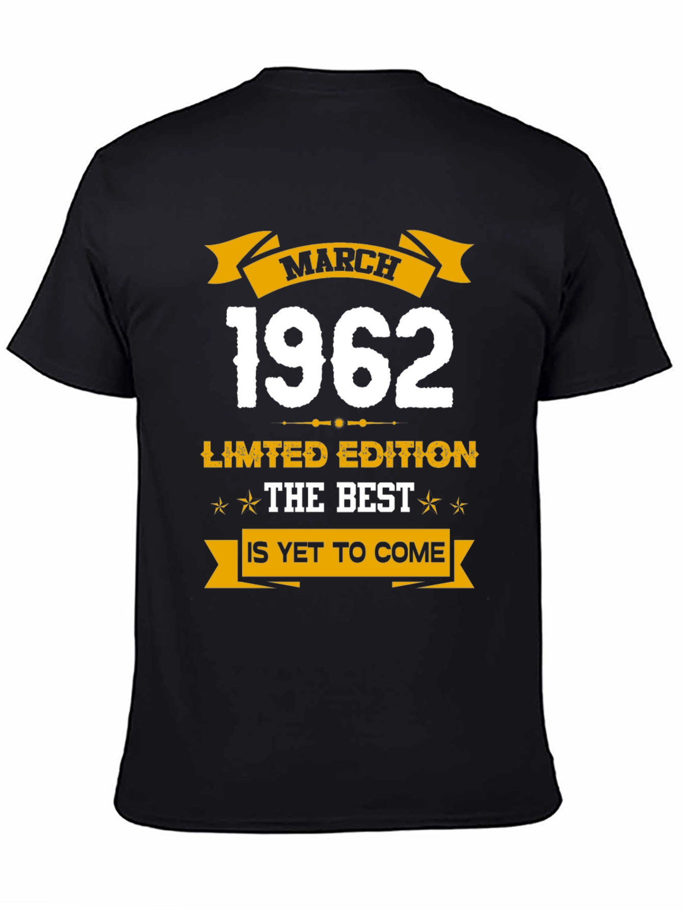 March 1962 Limited Edition Birthday T-Shirt