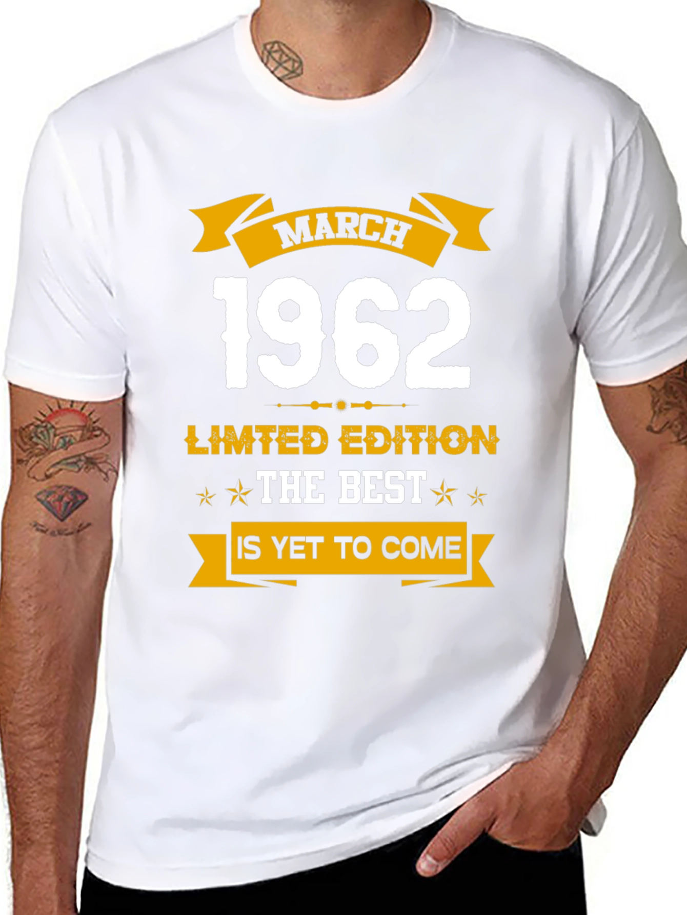 March 1962 Limited Edition Birthday T-Shirt