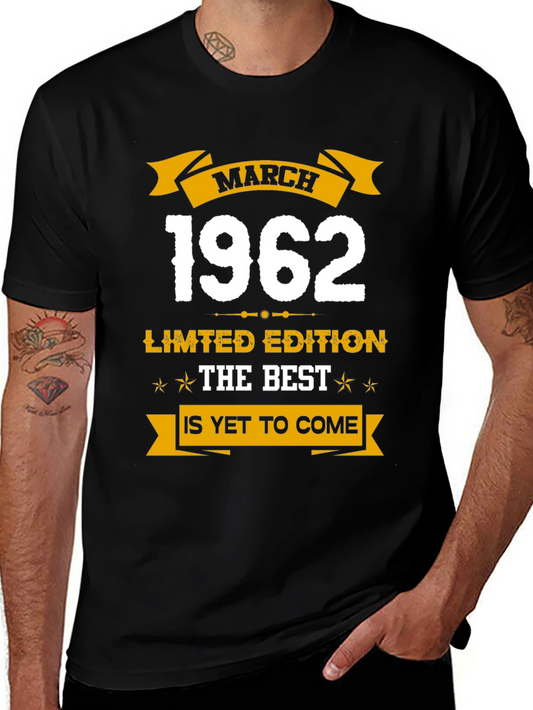 March 1962 Limited Edition Birthday T-Shirt