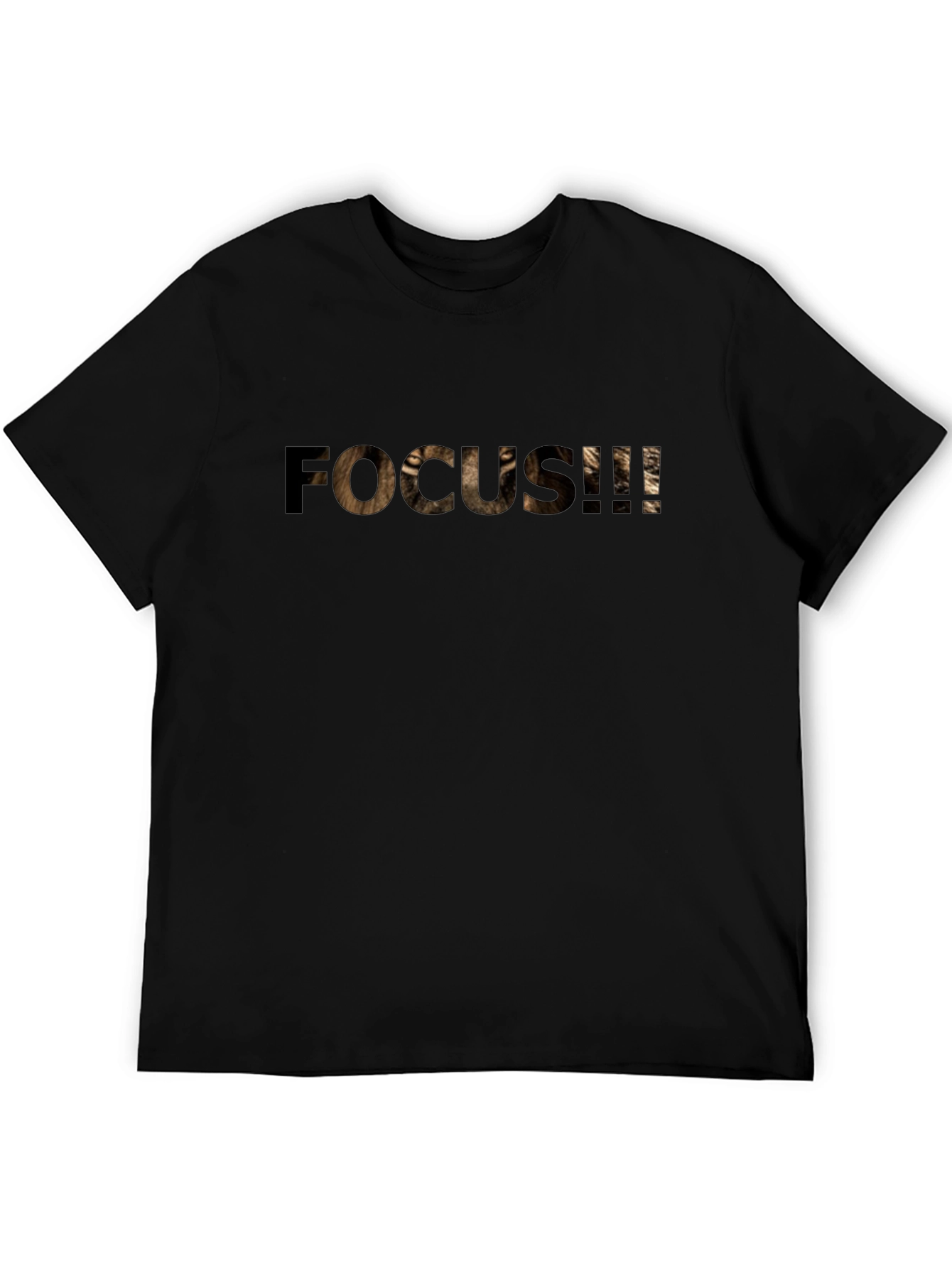 Focus Lion Black T-Shirt