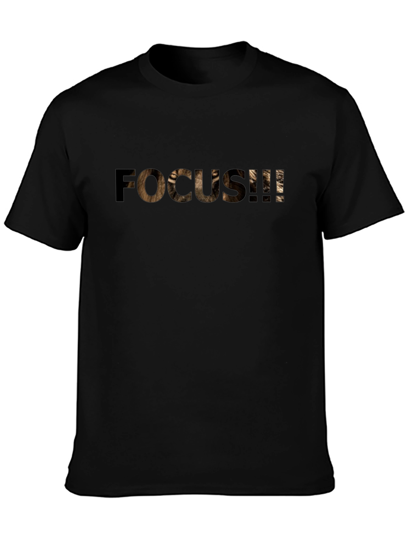 Focus Lion Black T-Shirt