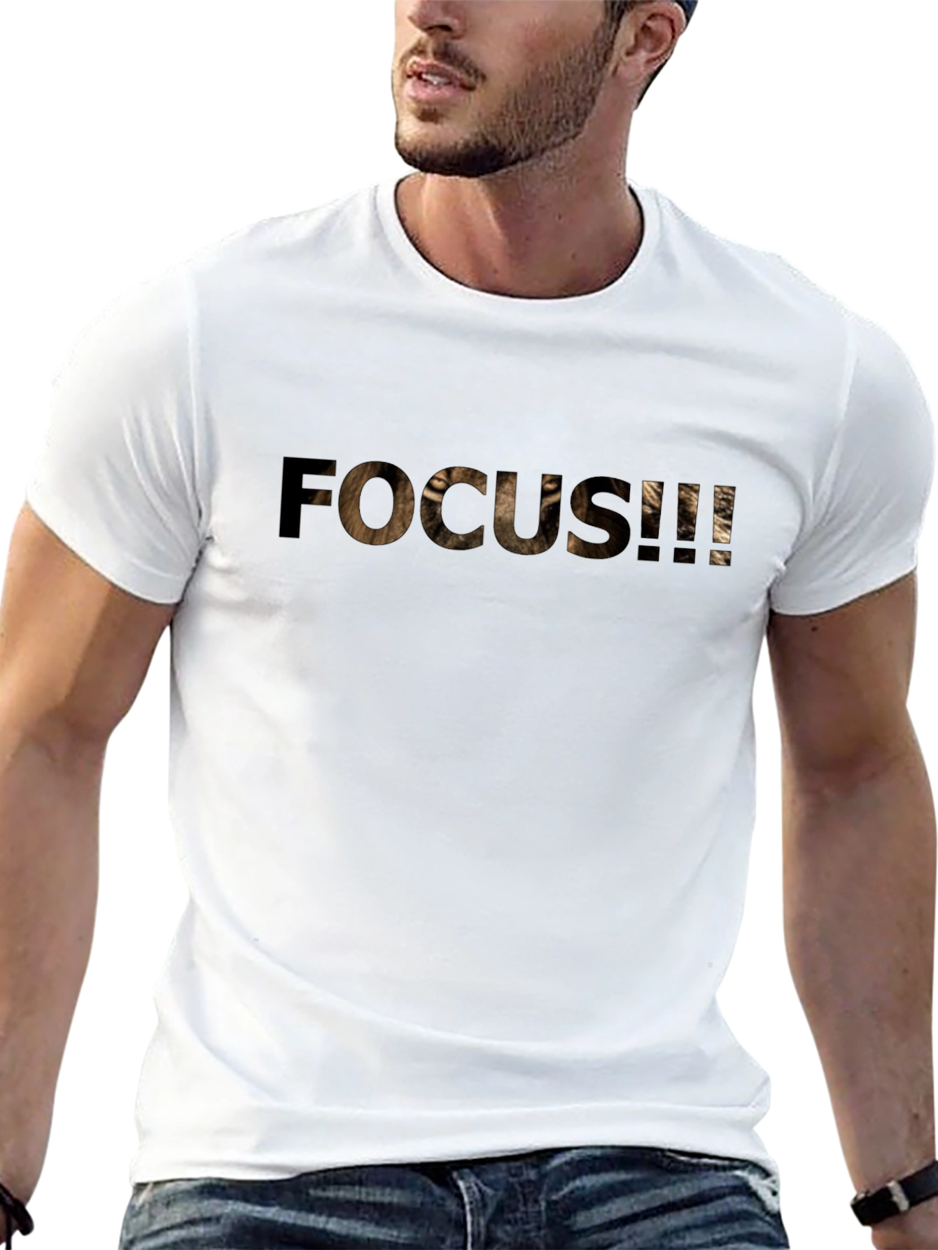Focus Lion Black T-Shirt