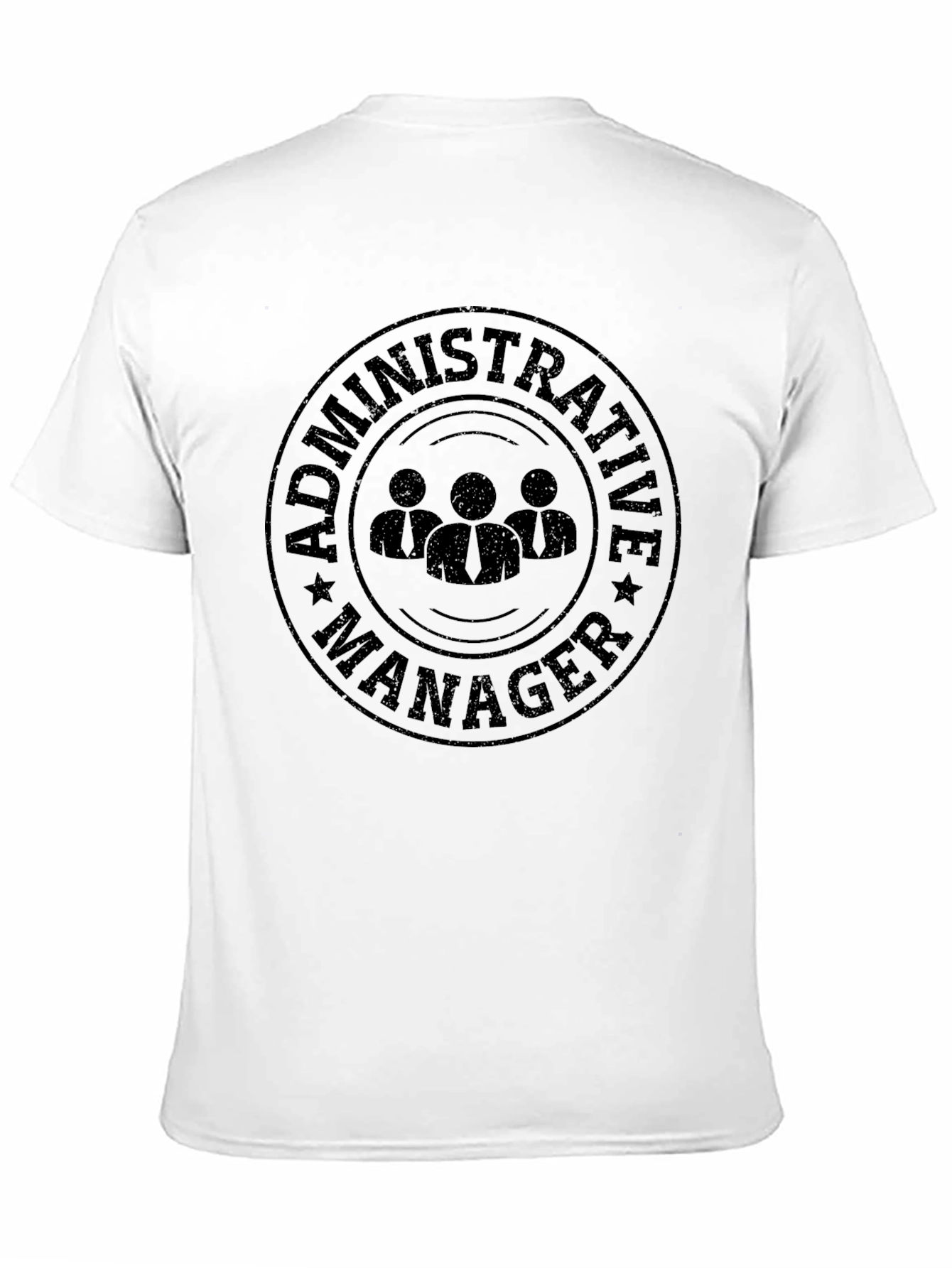 Administrative Manager Black Graphic Tee