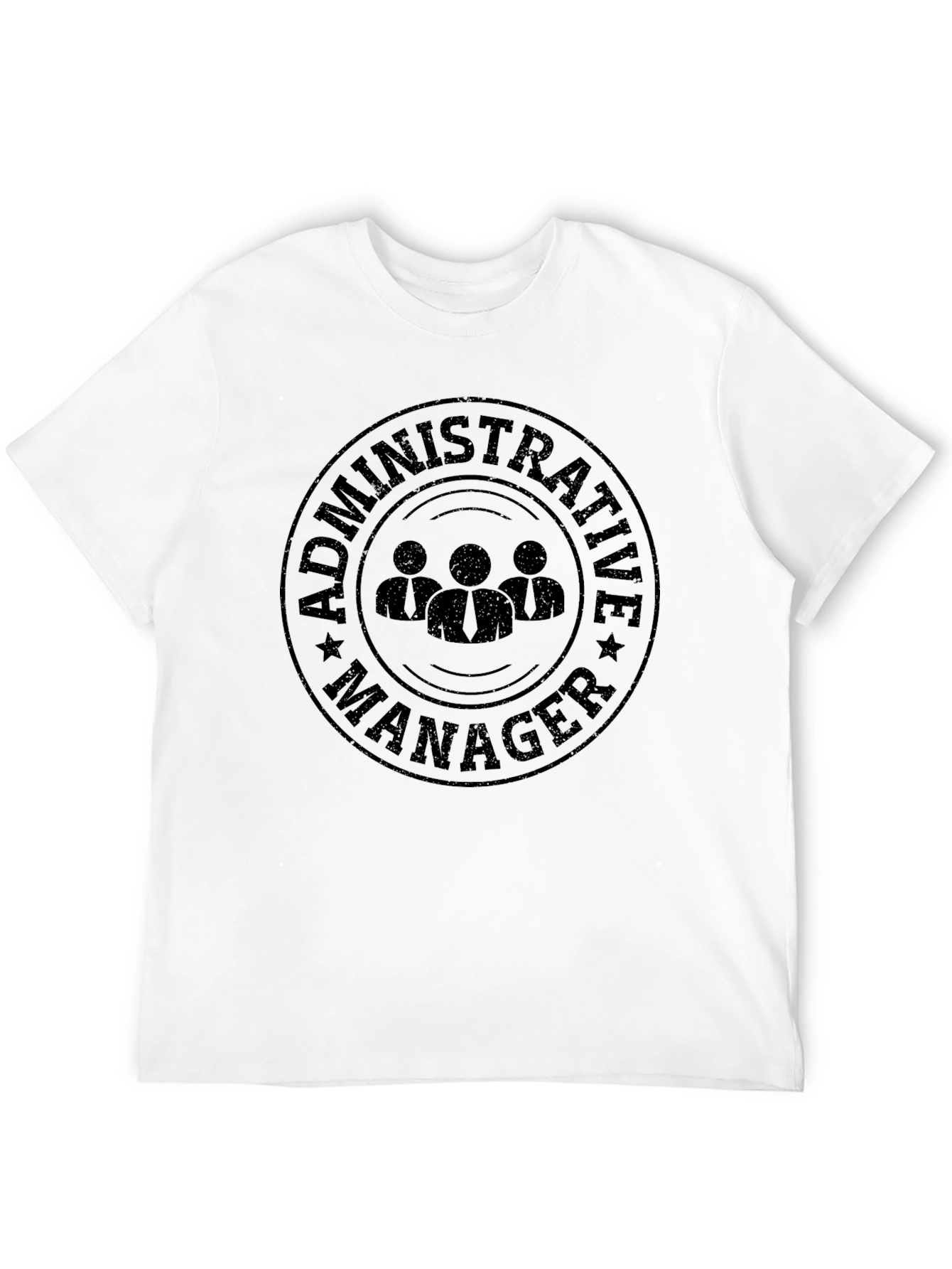 Administrative Manager Black Graphic Tee