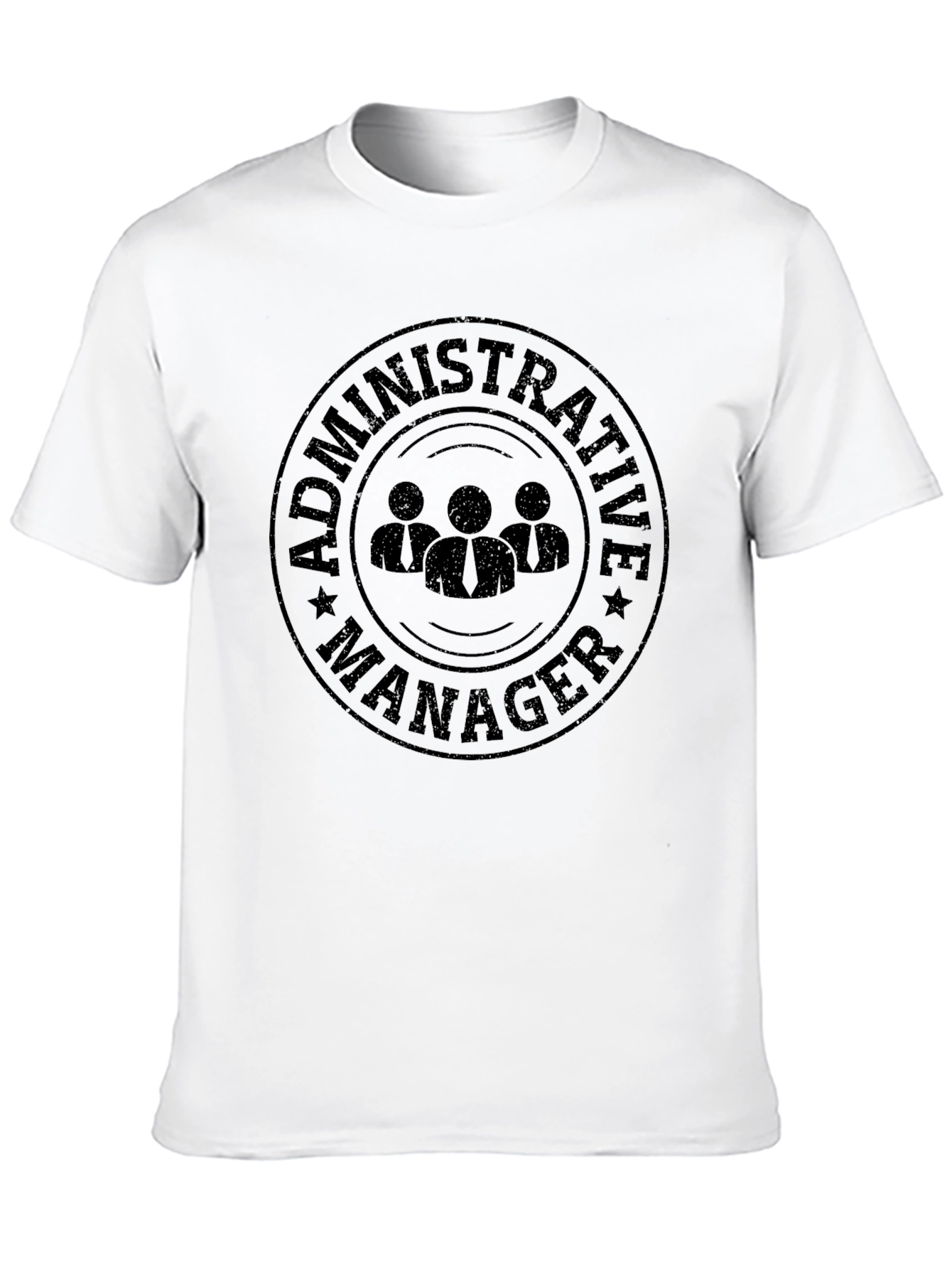 Administrative Manager Black Graphic Tee