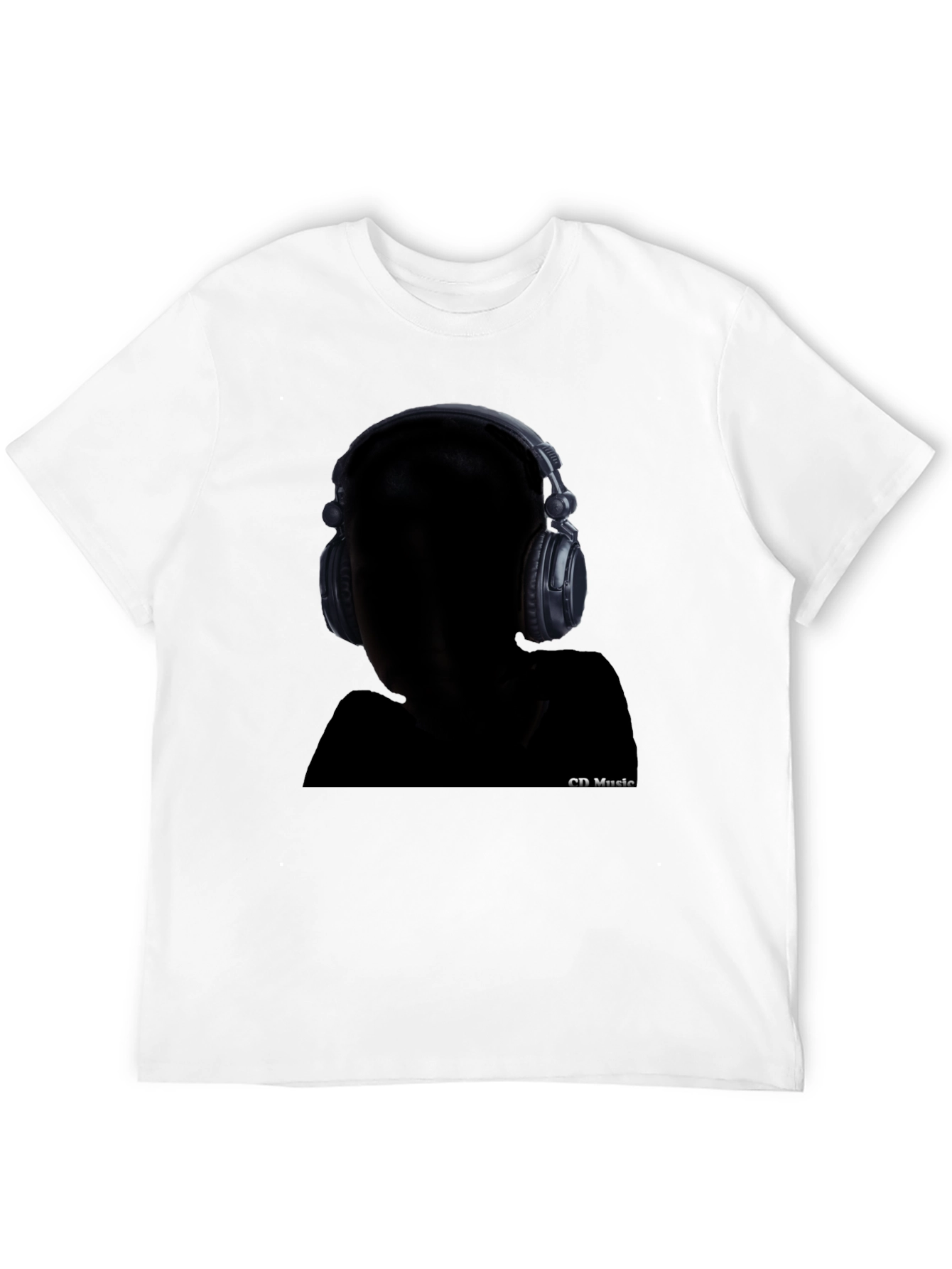 Headphone Graphic Black T-Shirt