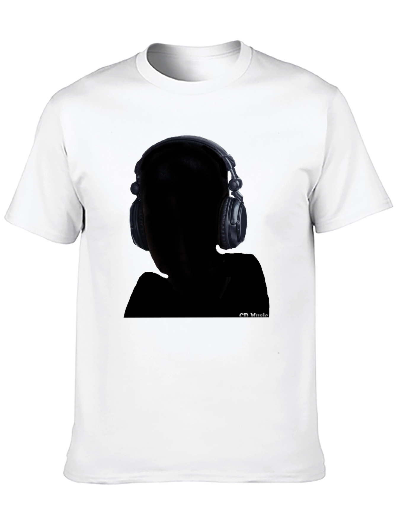 Headphone Graphic Black T-Shirt