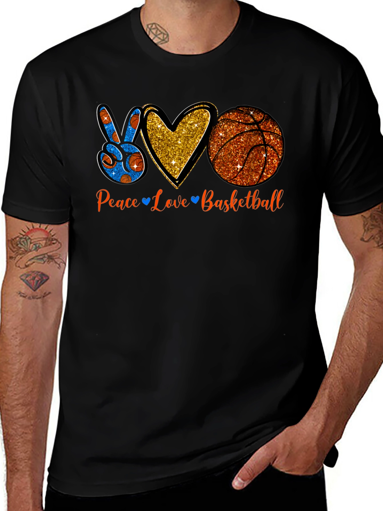 Peace Love Basketball T-Shirt