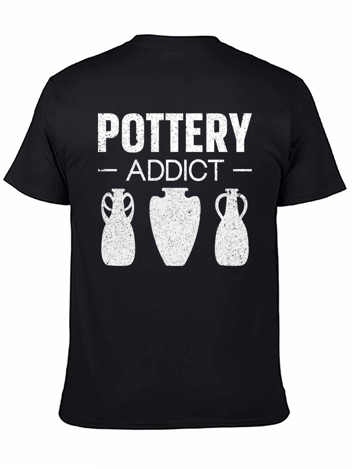 Pottery Addict Graphic Tee - Black Crew Neck