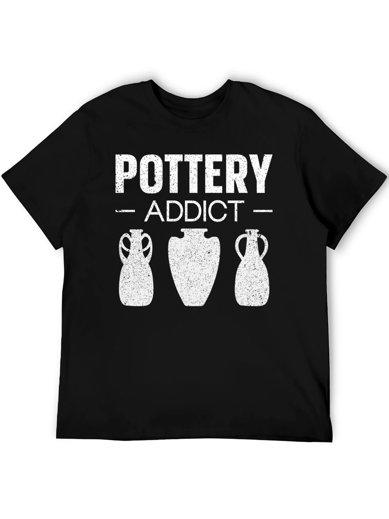 Pottery Addict Graphic Tee - Black Crew Neck
