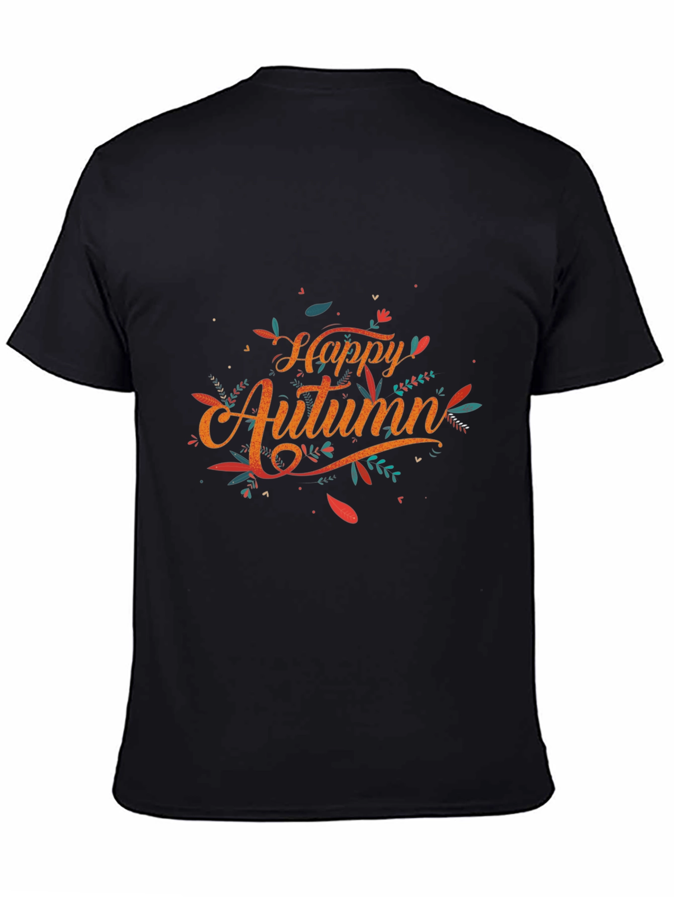 Happy Autumn Graphic Tee - Stylish Fall Season T-Shirt