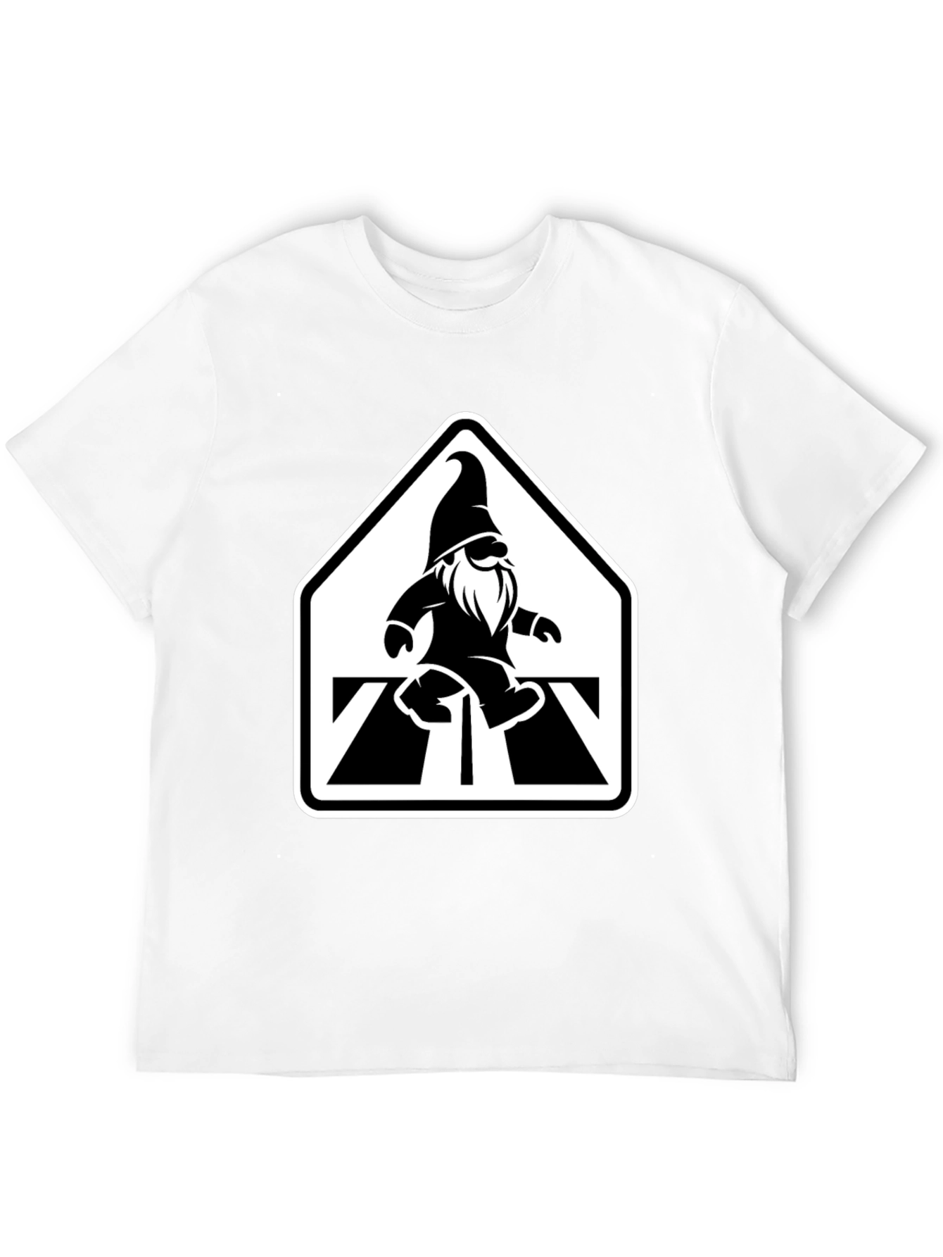 Gnome Crossing T-Shirt - Black Graphic Tee