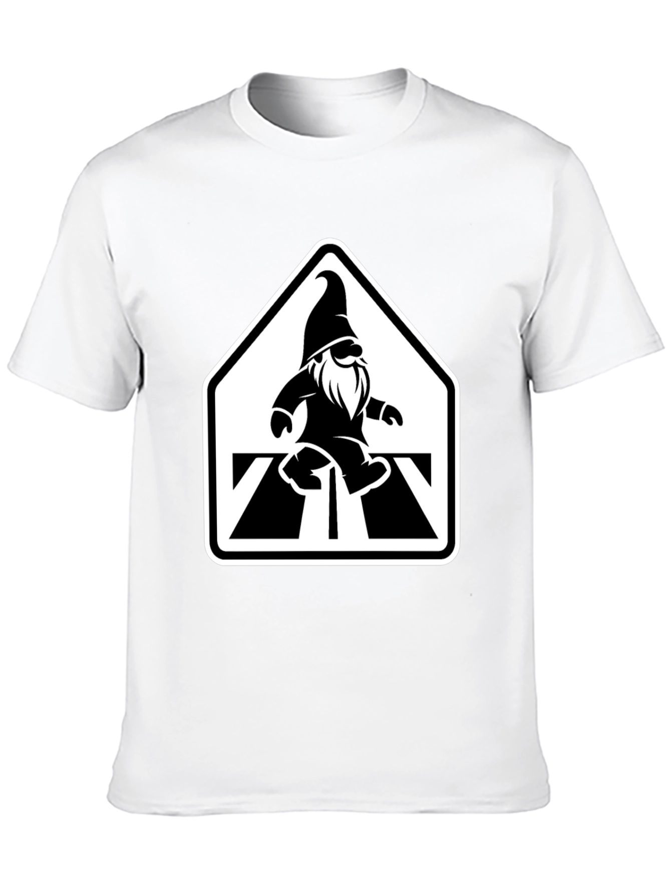 Gnome Crossing T-Shirt - Black Graphic Tee