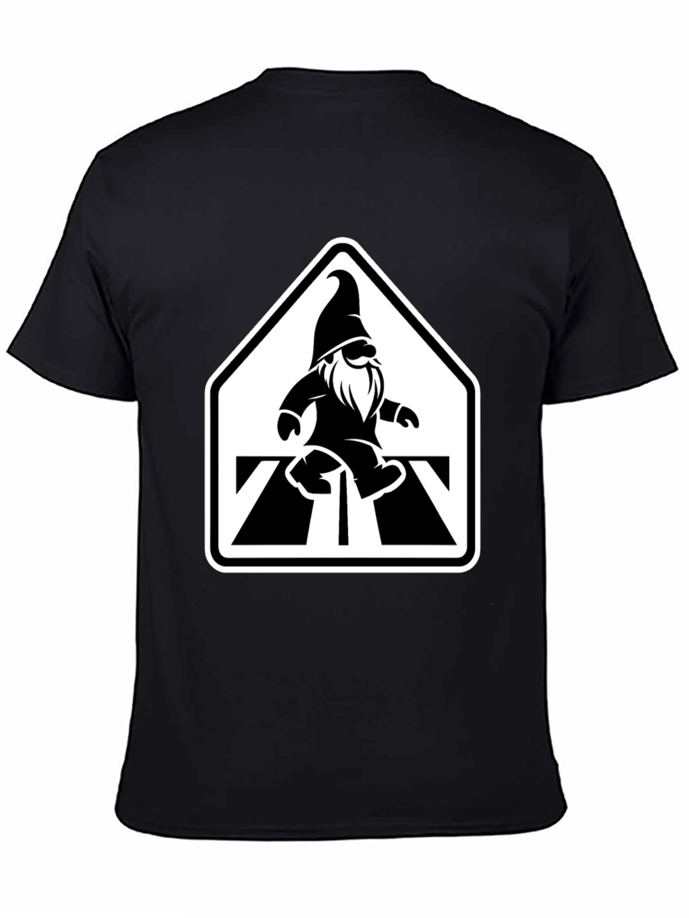 Gnome Crossing T-Shirt - Black Graphic Tee