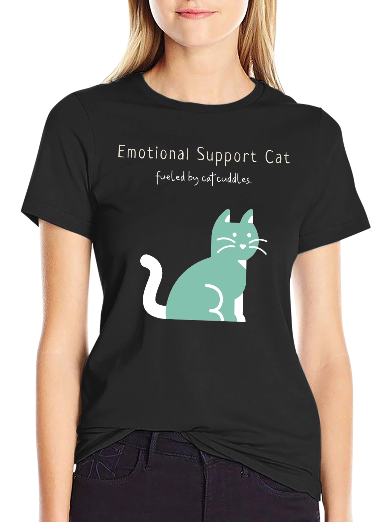 Emotional Support Cat T-Shirt - Cuteness Overload!