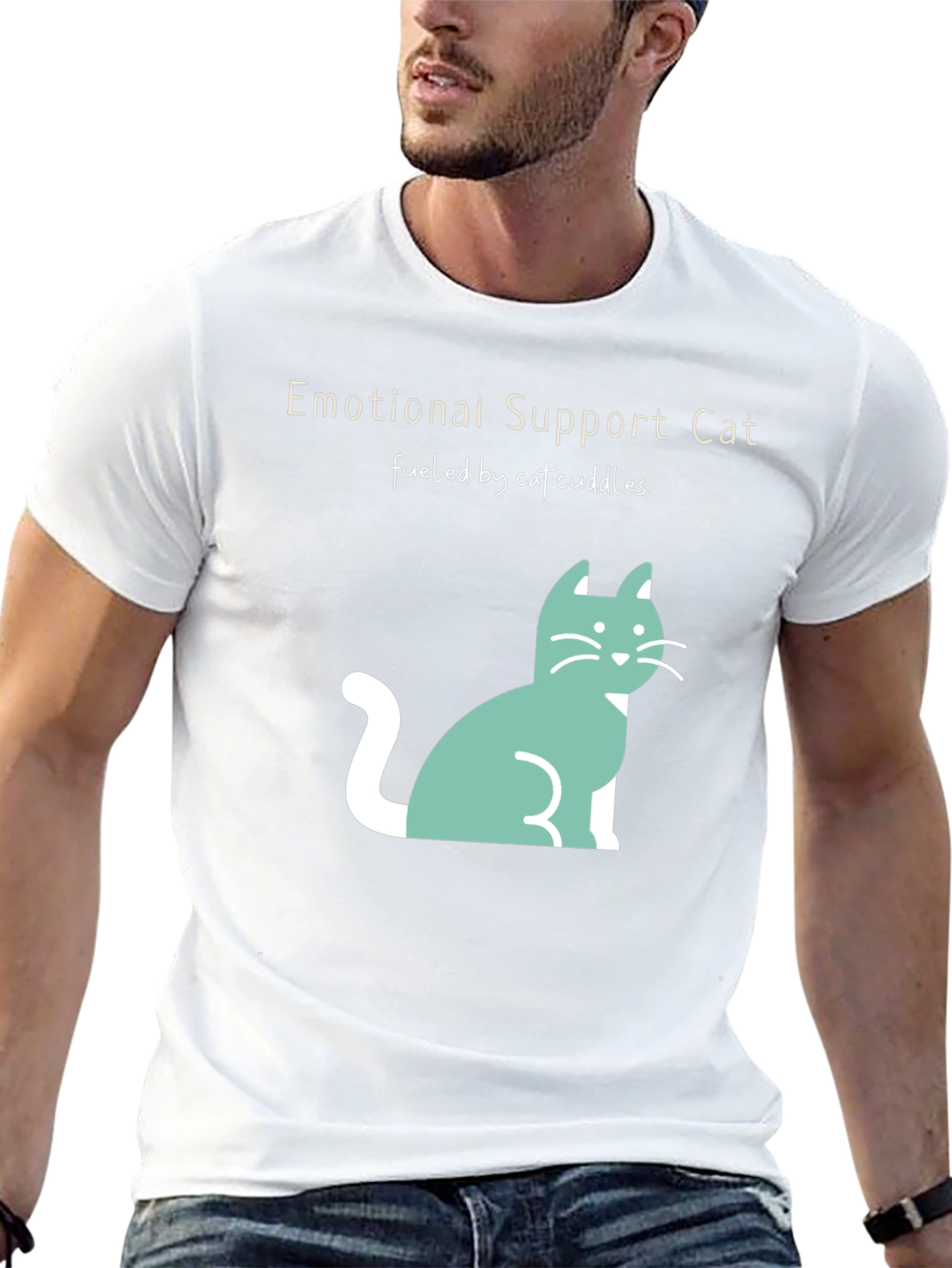 Emotional Support Cat T-Shirt - Cuteness Overload!