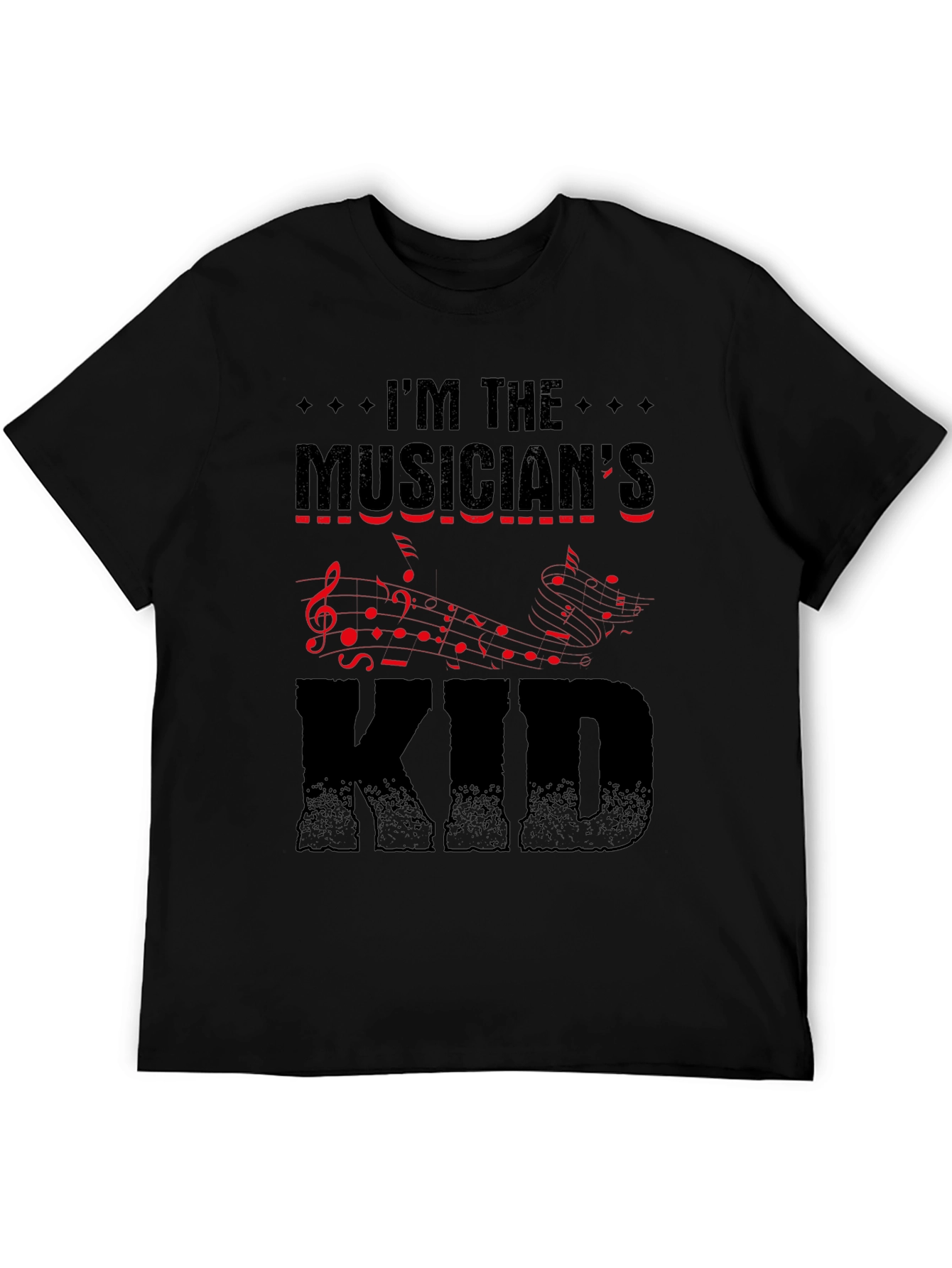 Musicians Kid Graphic Tee - Black