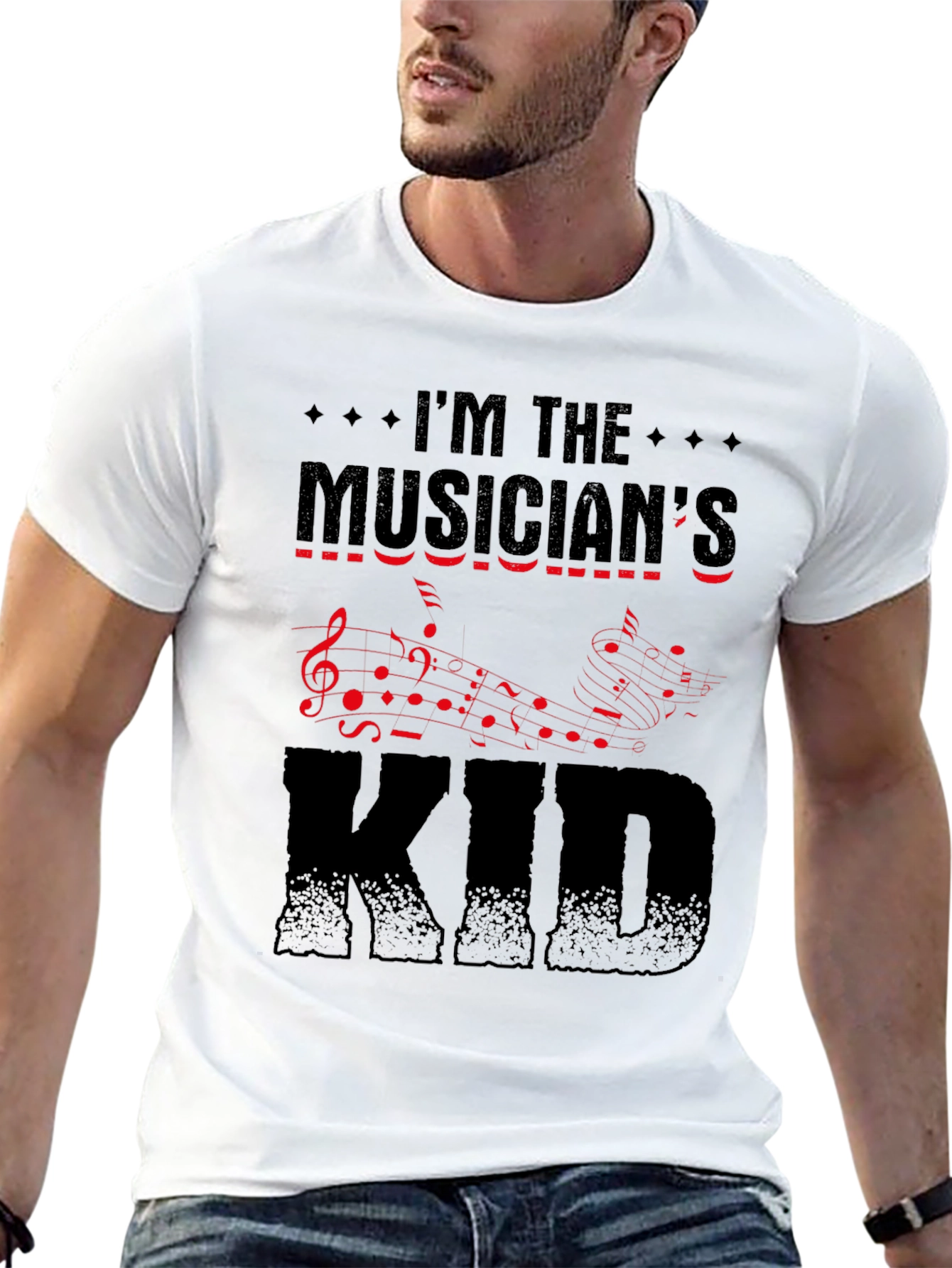 Musicians Kid Graphic Tee - Black