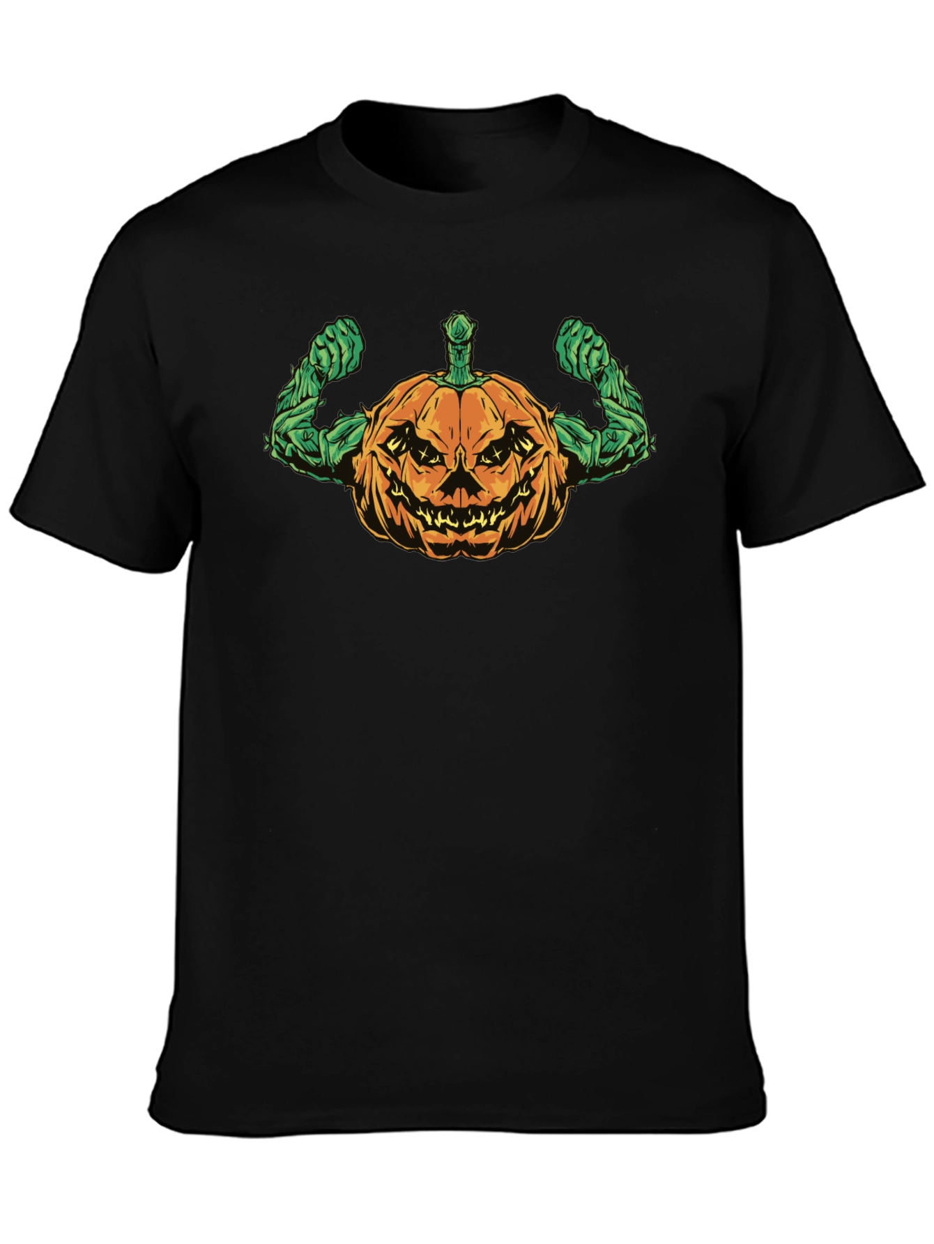 Halloween Pumpkin Muscle T-Shirt