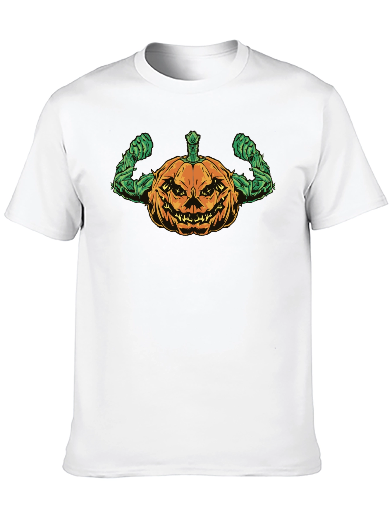Halloween Pumpkin Muscle T-Shirt