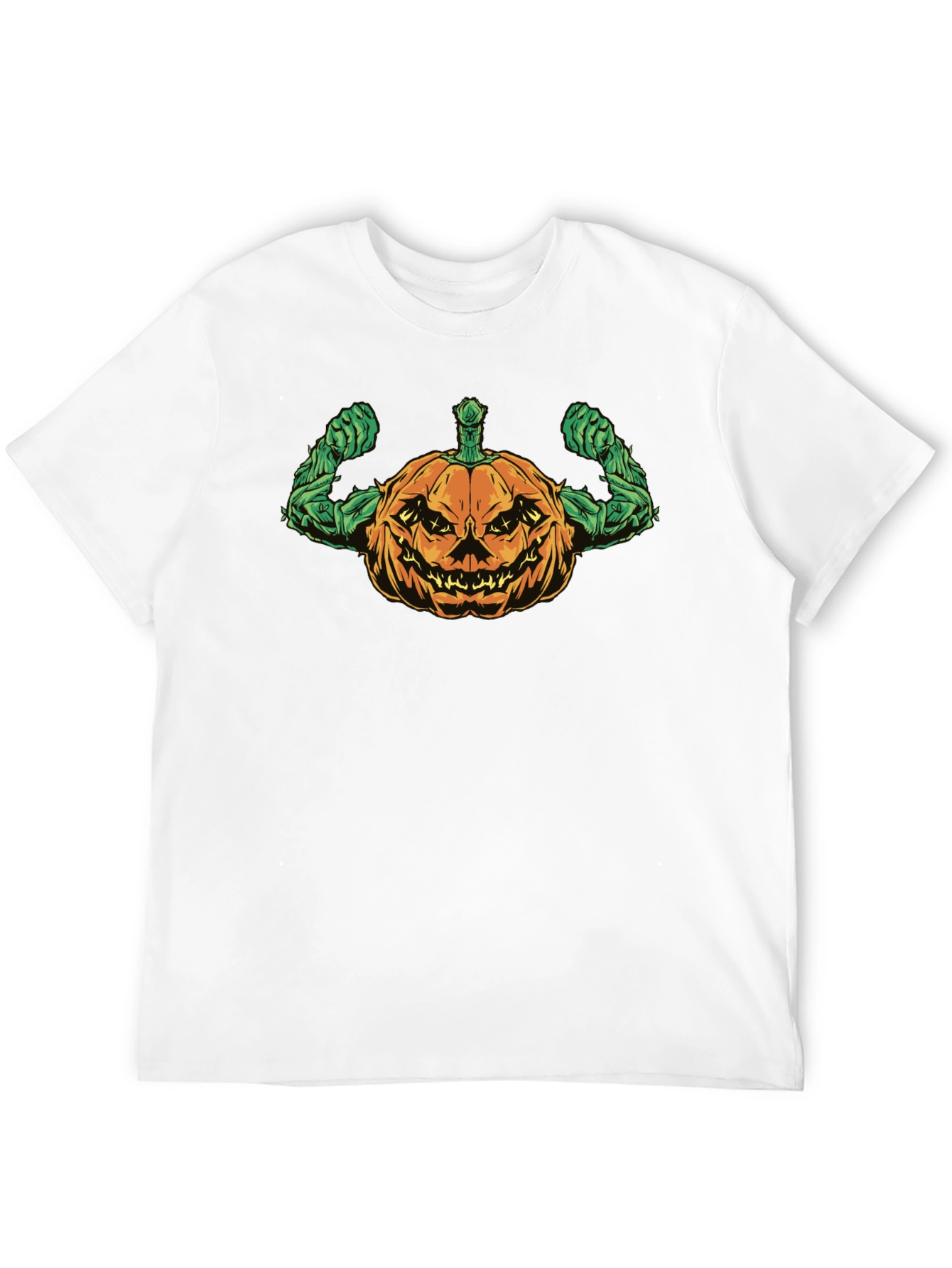 Halloween Pumpkin Muscle T-Shirt