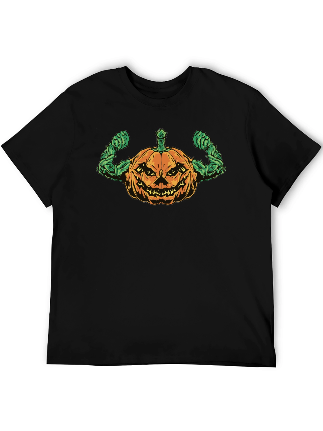 Halloween Pumpkin Muscle T-Shirt