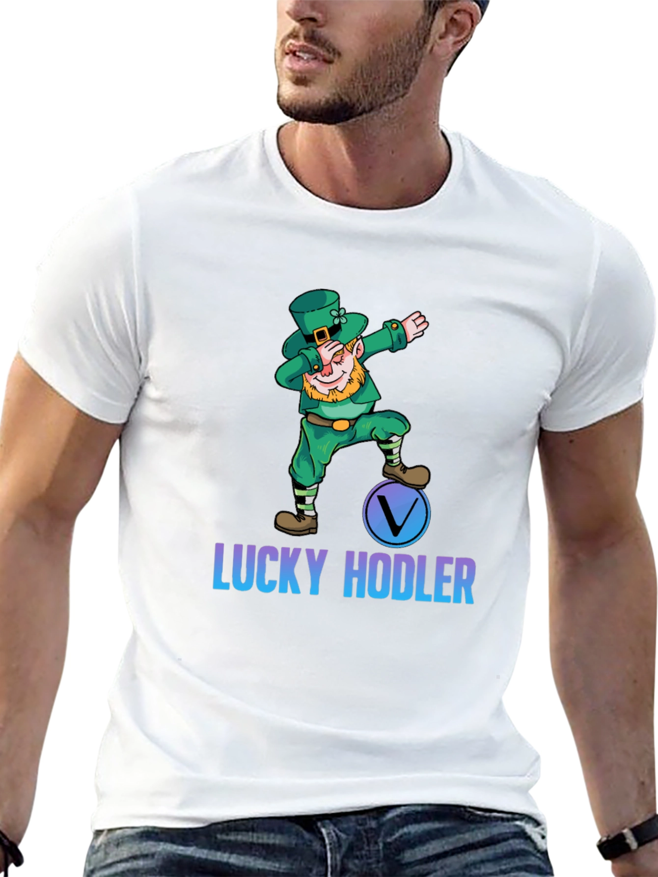 Lucky Hodler Leprechaun Graphic T-Shirt