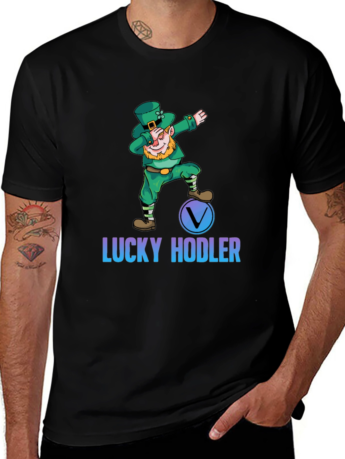 Lucky Hodler Leprechaun Graphic T-Shirt