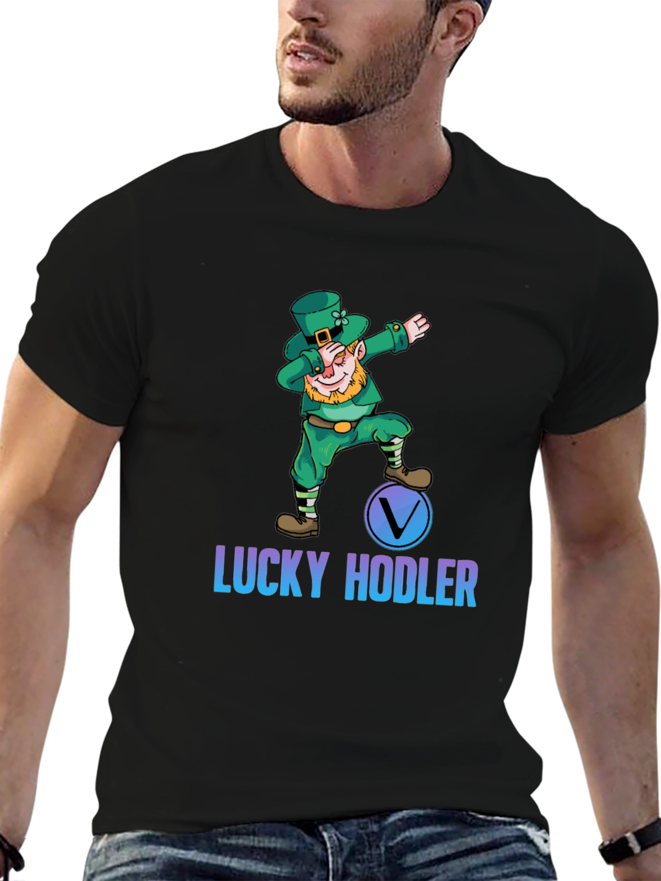Lucky Hodler Leprechaun Graphic T-Shirt