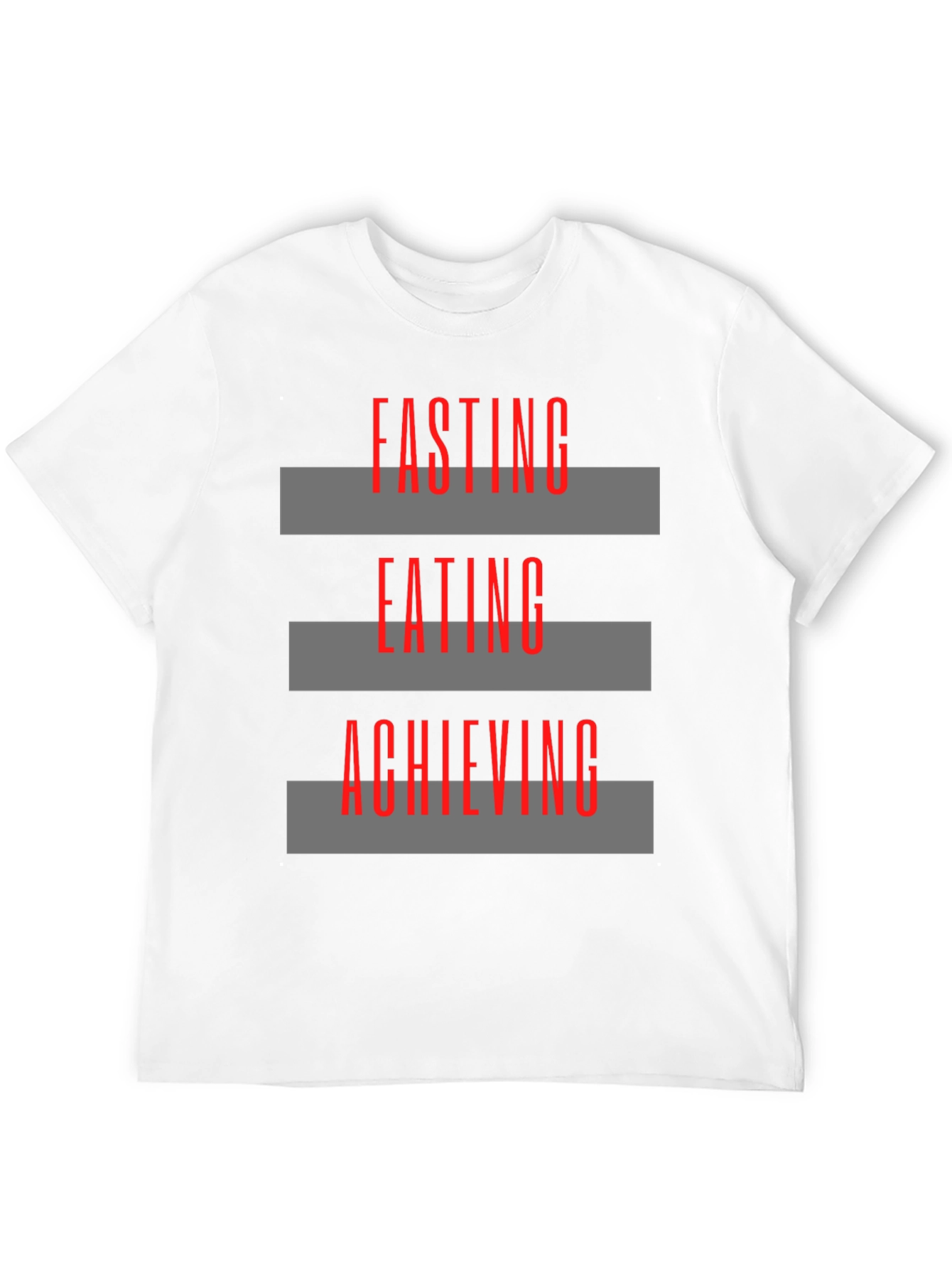 Fasting Eating Achieving Graphic Tee - Black