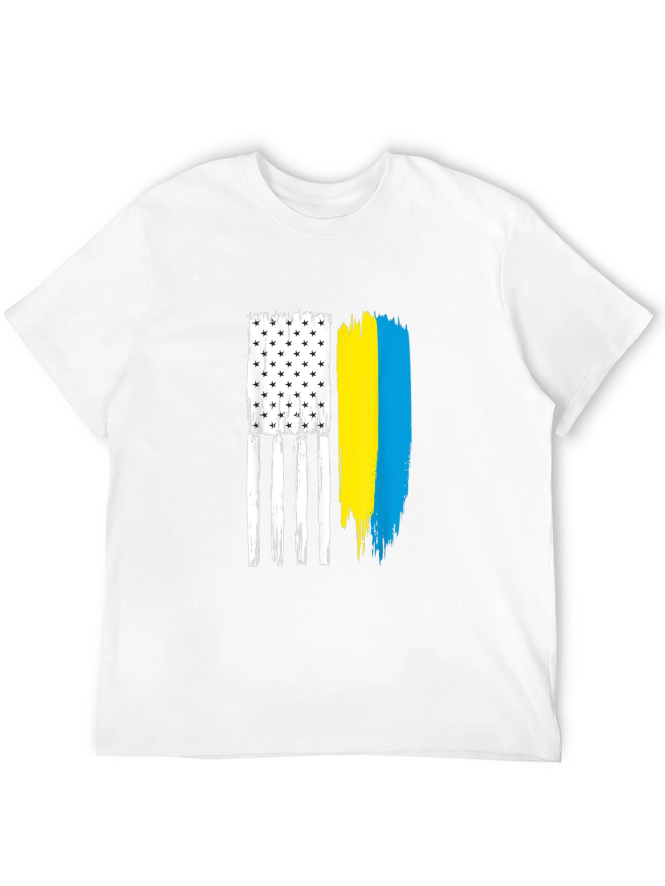 USA Ukraine Flag Graphic Tee