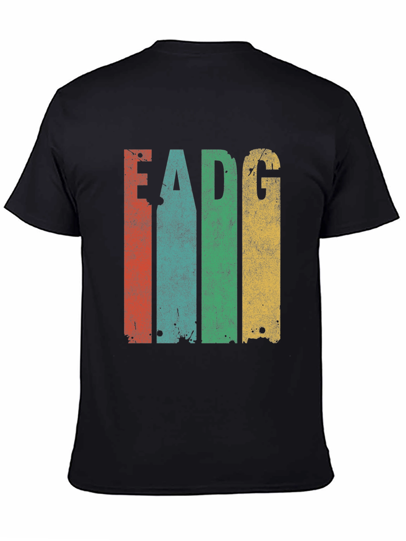 Retro EADG Guitar Tuning T-Shirt - Musician Tee