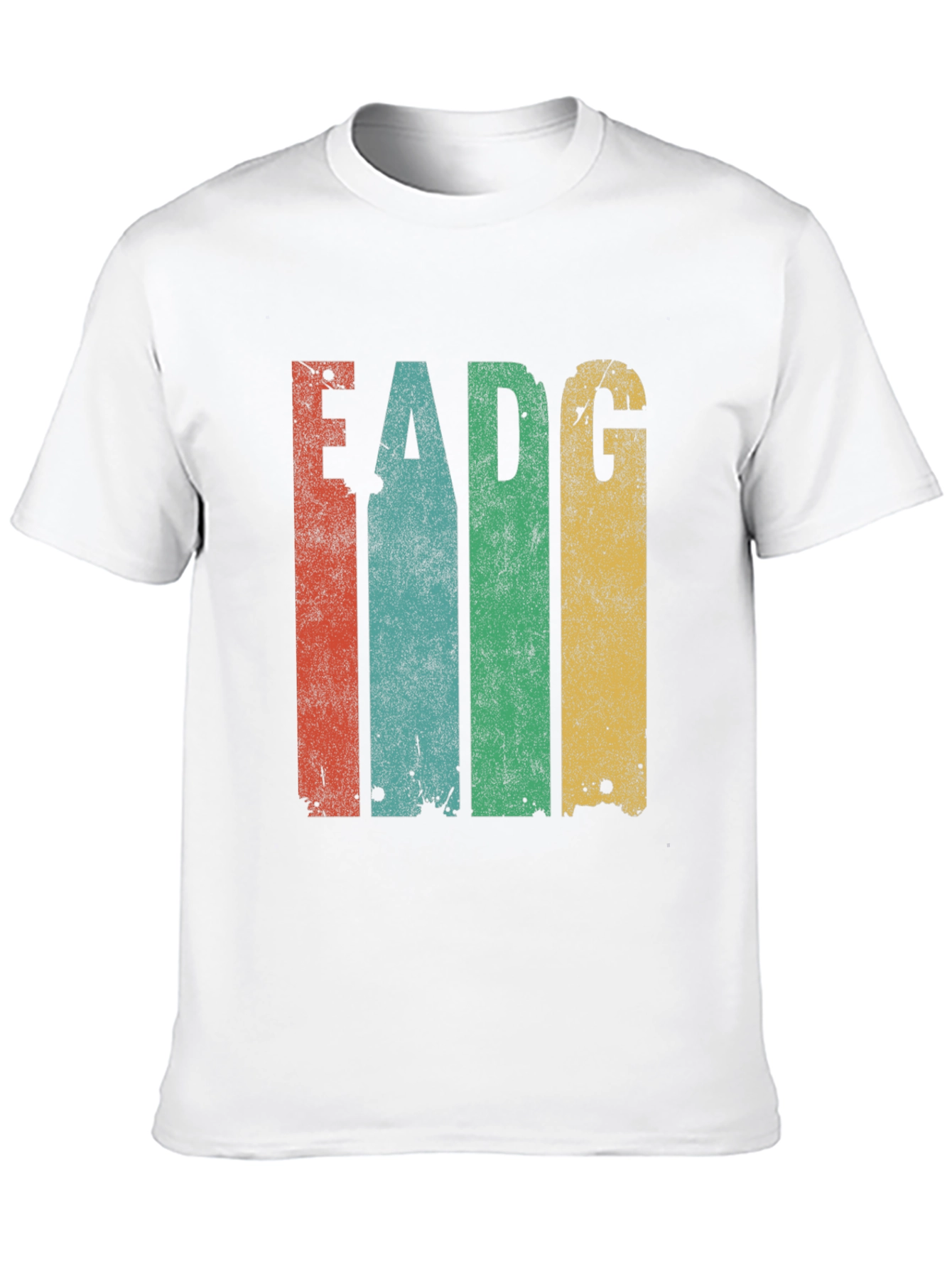Retro EADG Guitar Tuning T-Shirt - Musician Tee