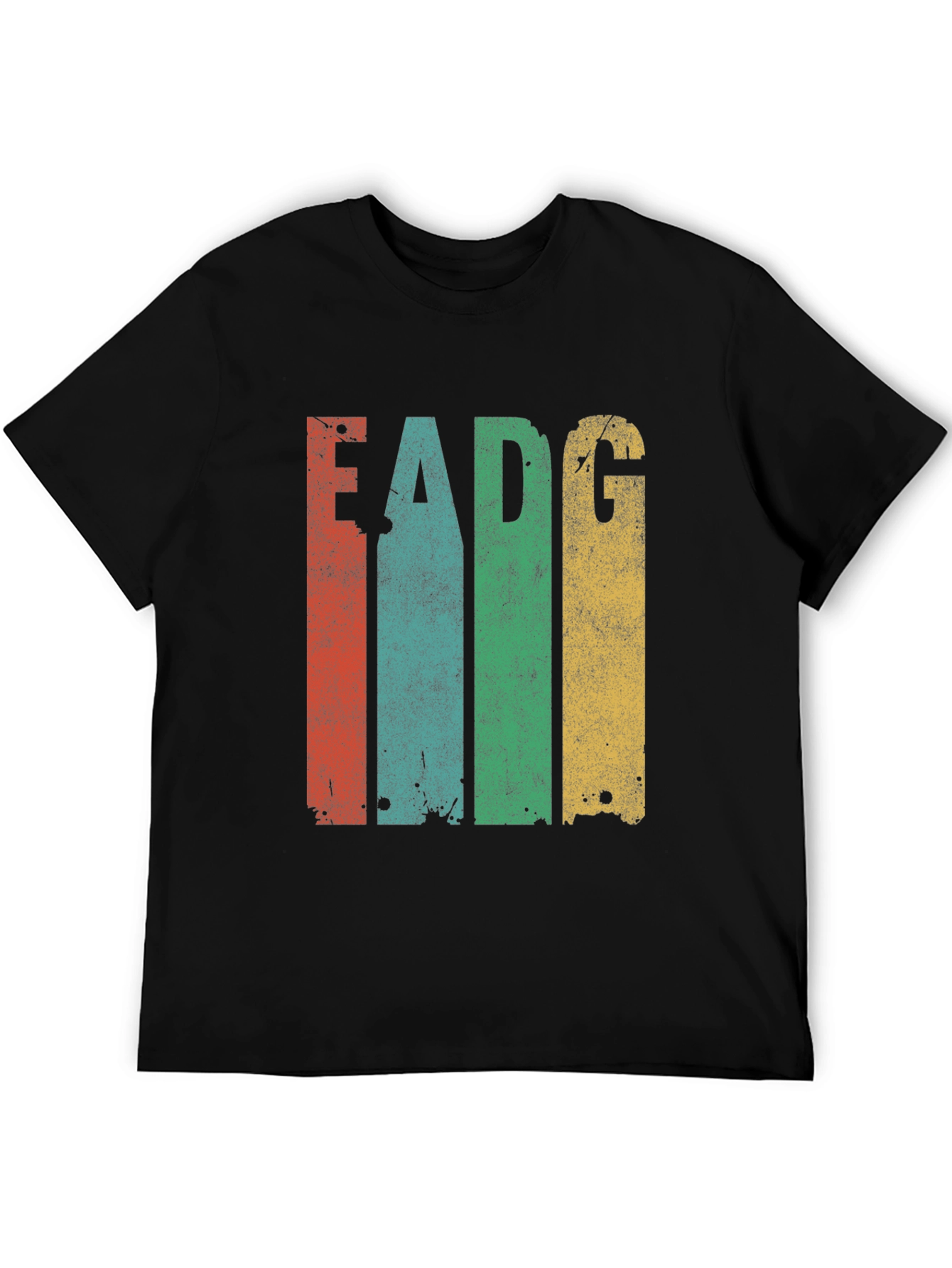 Retro EADG Guitar Tuning T-Shirt - Musician Tee