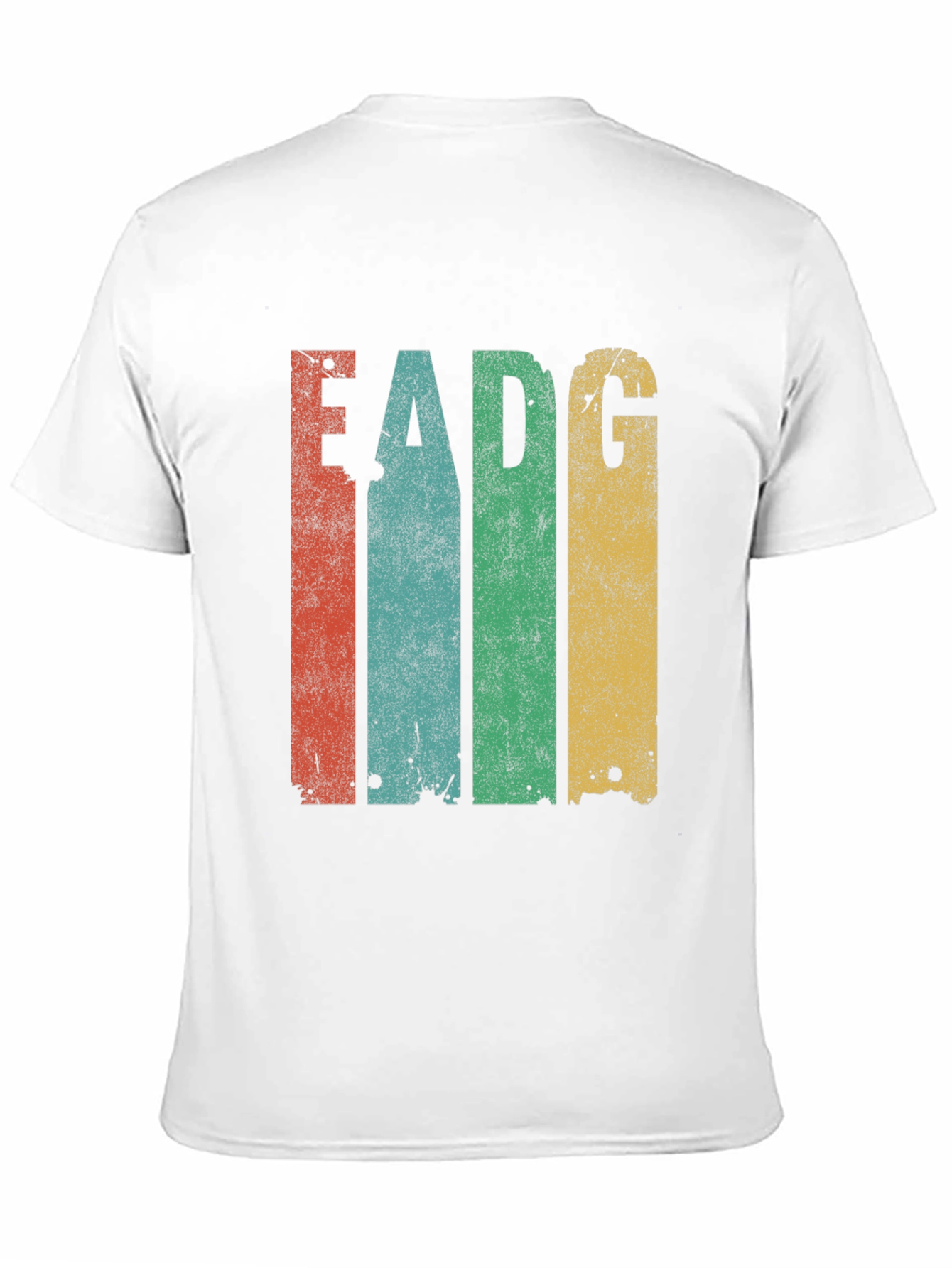 Retro EADG Guitar Tuning T-Shirt - Musician Tee