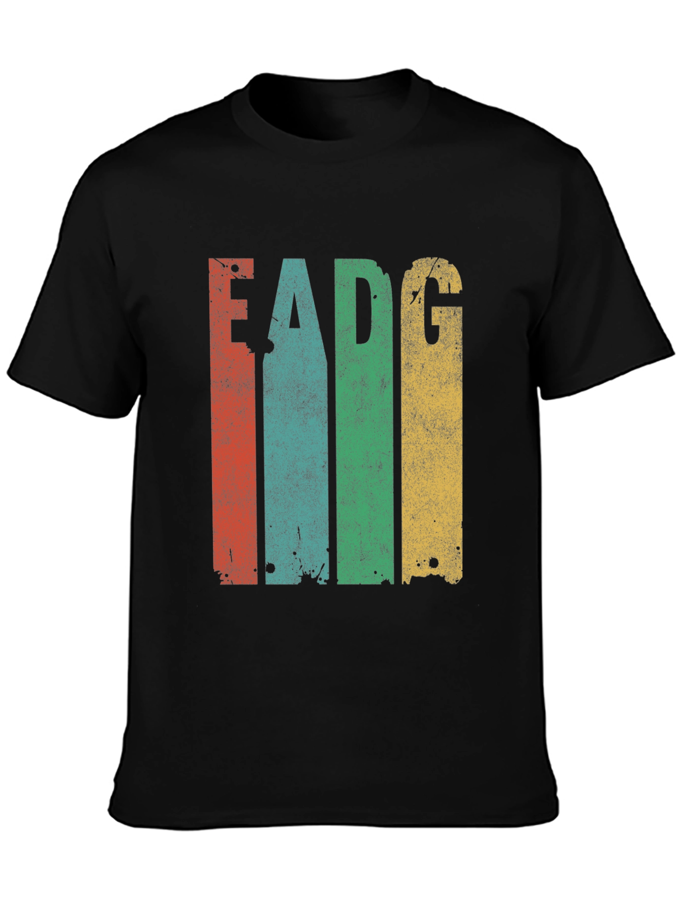 Retro EADG Guitar Tuning T-Shirt - Musician Tee