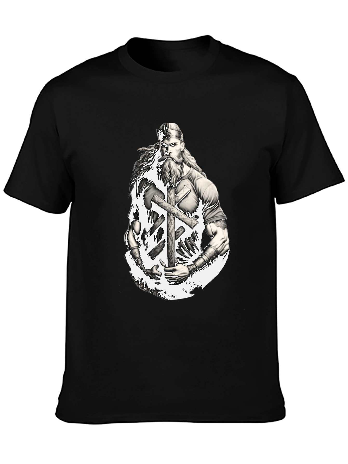 Viking Warrior Graphic T-Shirt