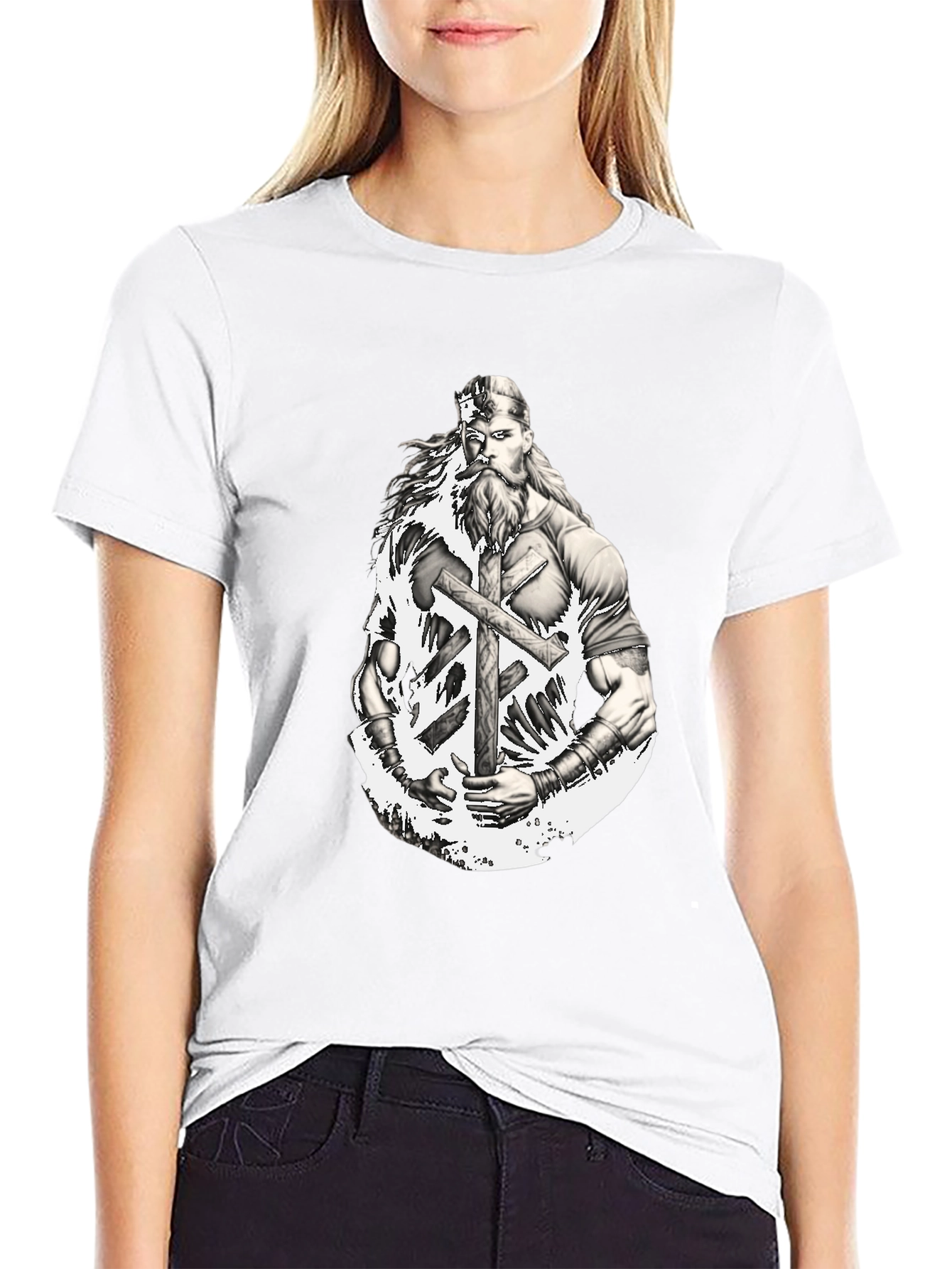 Viking Warrior Graphic T-Shirt