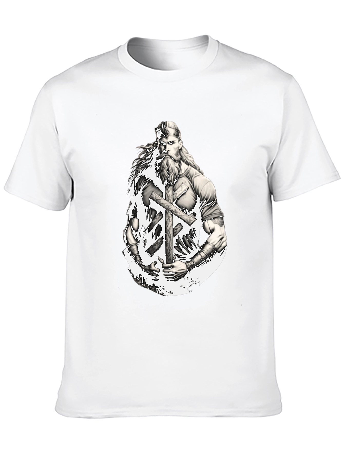 Viking Warrior Graphic T-Shirt