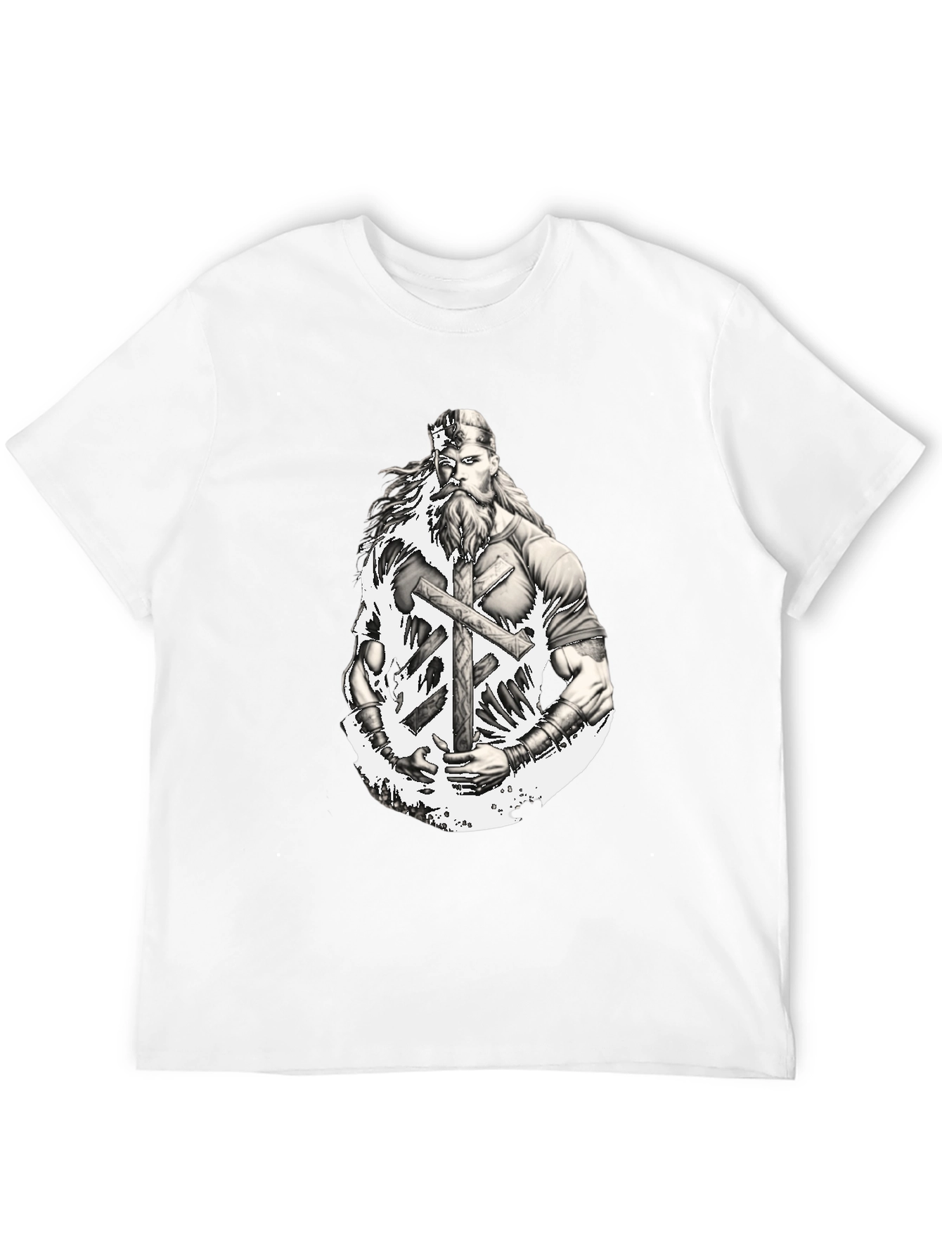 Viking Warrior Graphic T-Shirt