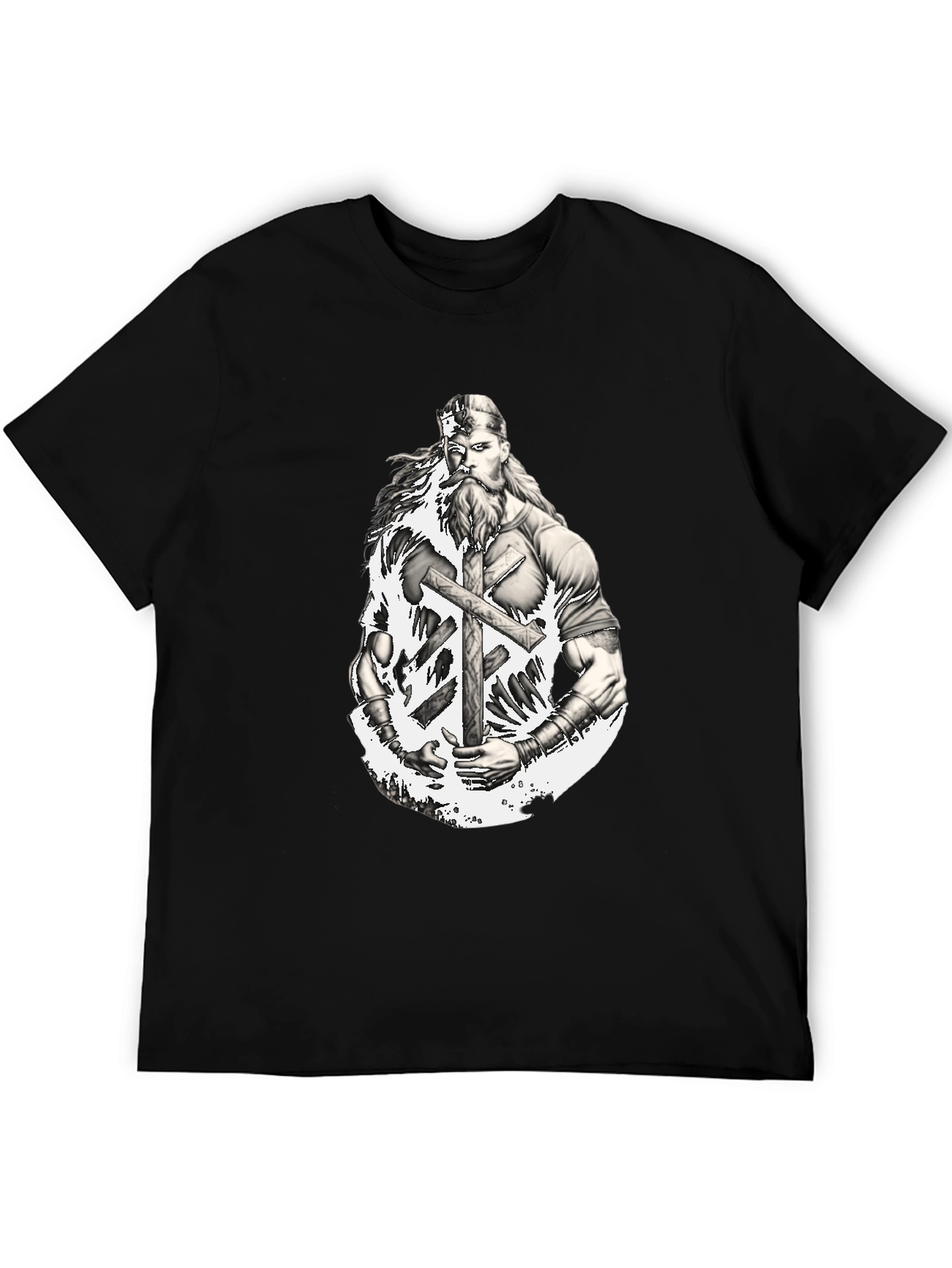 Viking Warrior Graphic T-Shirt