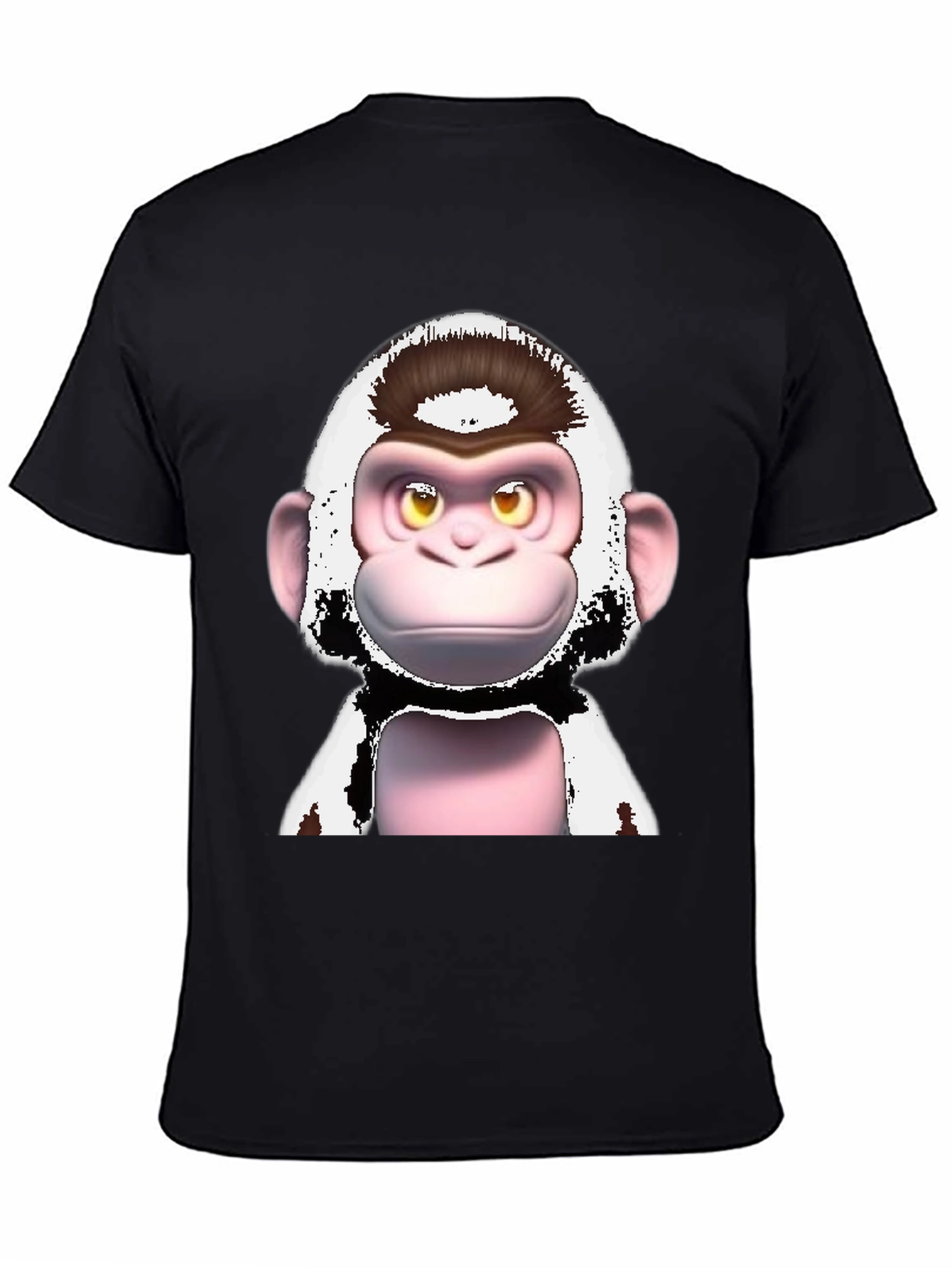 Funky Monkey Graphic T-Shirt - Black Cotton Tee
