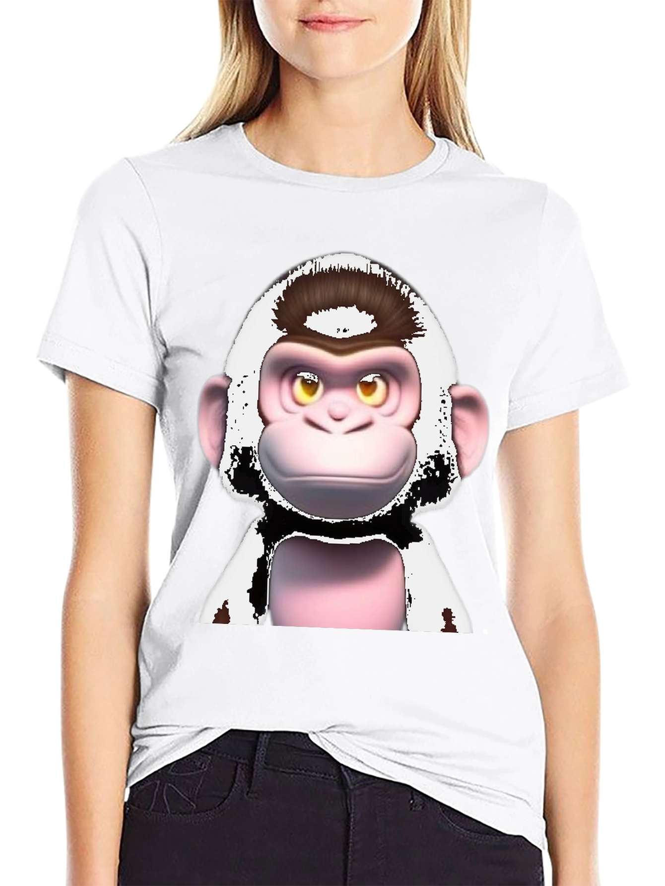 Funky Monkey Graphic T-Shirt - Black Cotton Tee