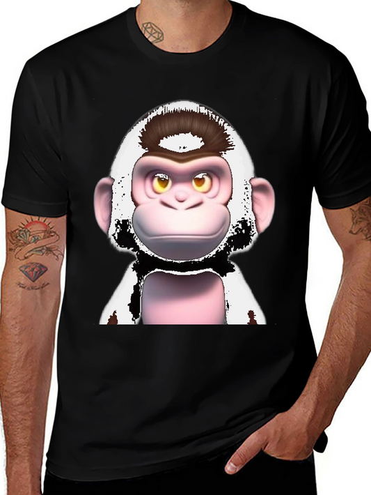 Funky Monkey Graphic T-Shirt - Black Cotton Tee
