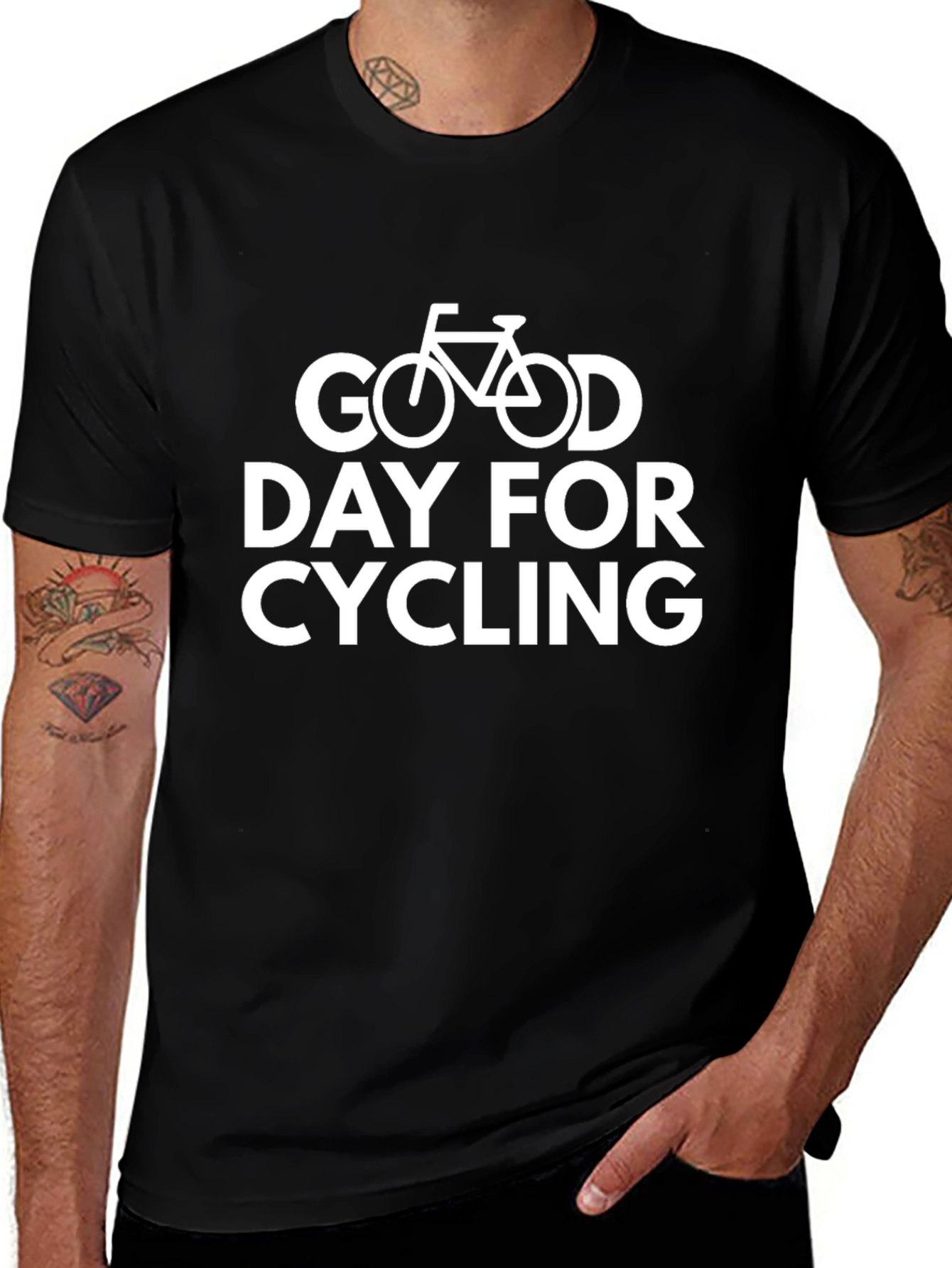 Good Day Cycling Graphic Tee - Black